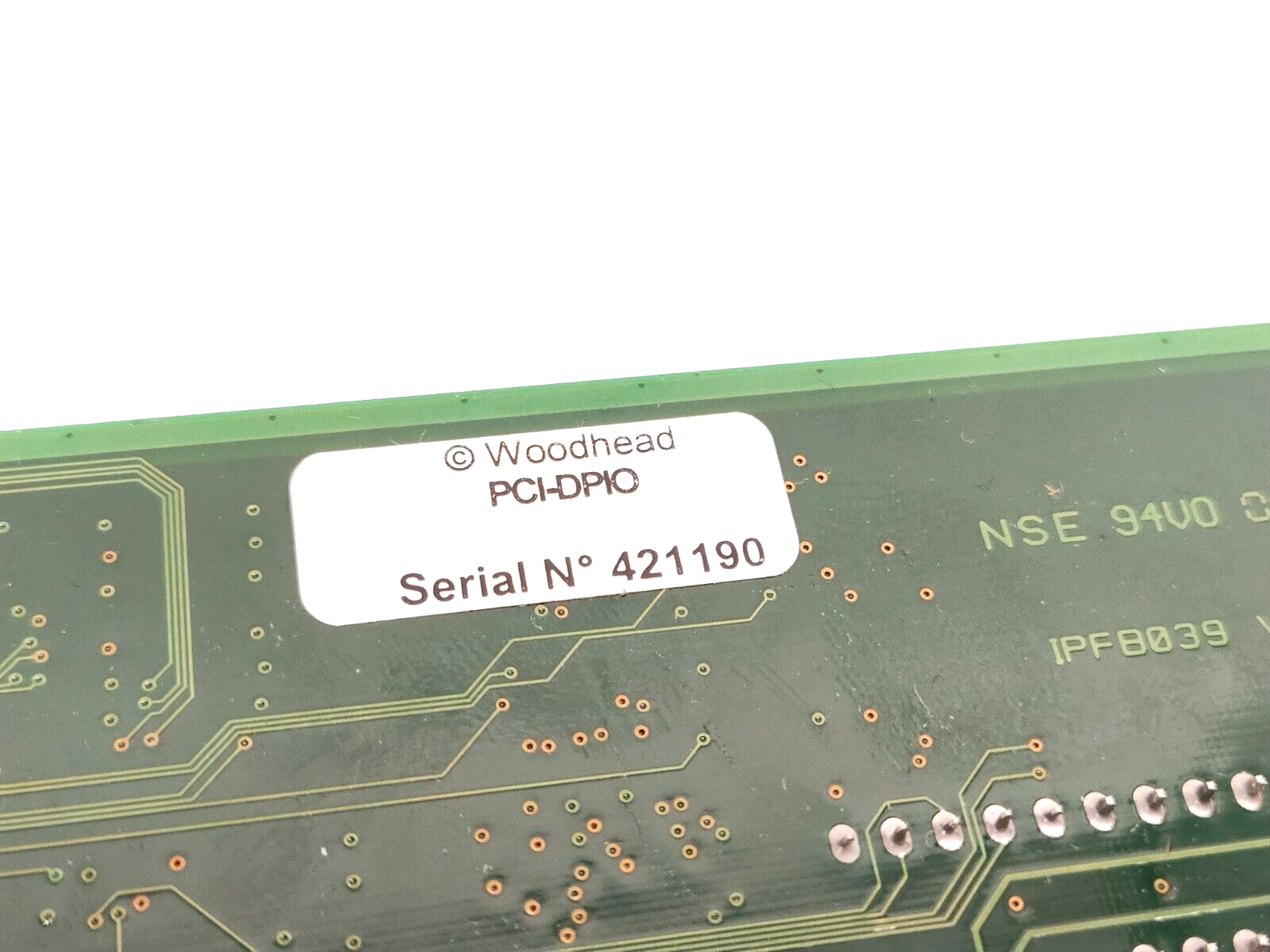 Woodhead PCI-DPIO B V 4.2.0 Interface Card Applicom International IPFB039 Ver B1 - Maverick Industrial Sales