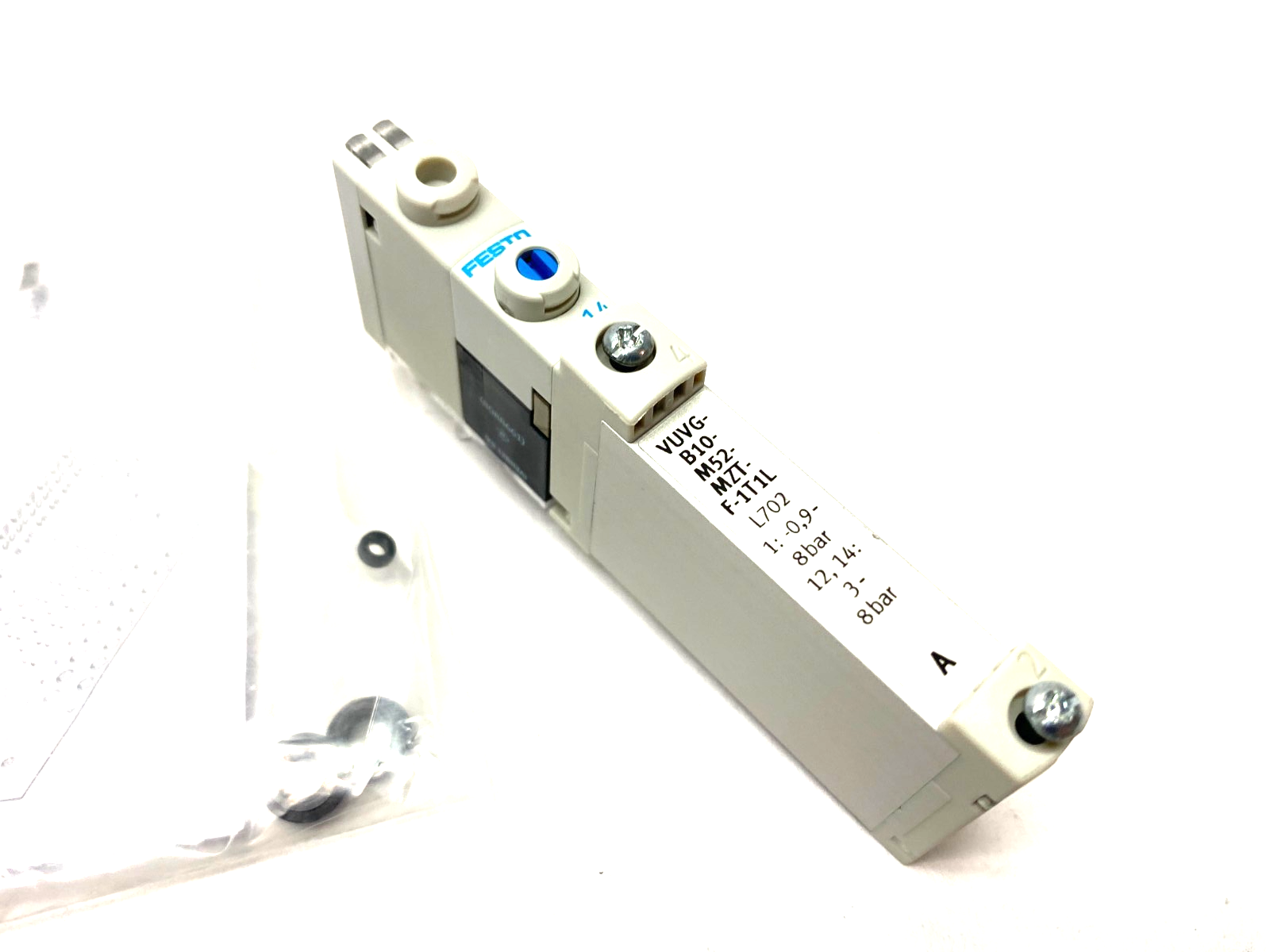 Festo VUVG-B10-M52-MZT-F-1T1L Solenoid Valve, Monostable, 5/2-Way 573417 - Maverick Industrial Sales
