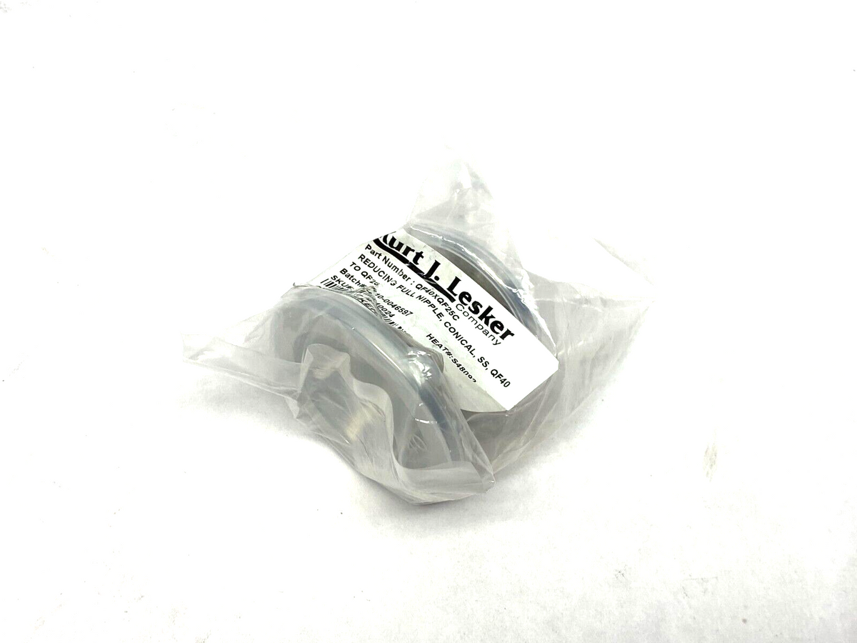 Kurt J. Lesker QF40XQF25C Conical Reducing Full Nipple Stainless Steel QF40 - Maverick Industrial Sales