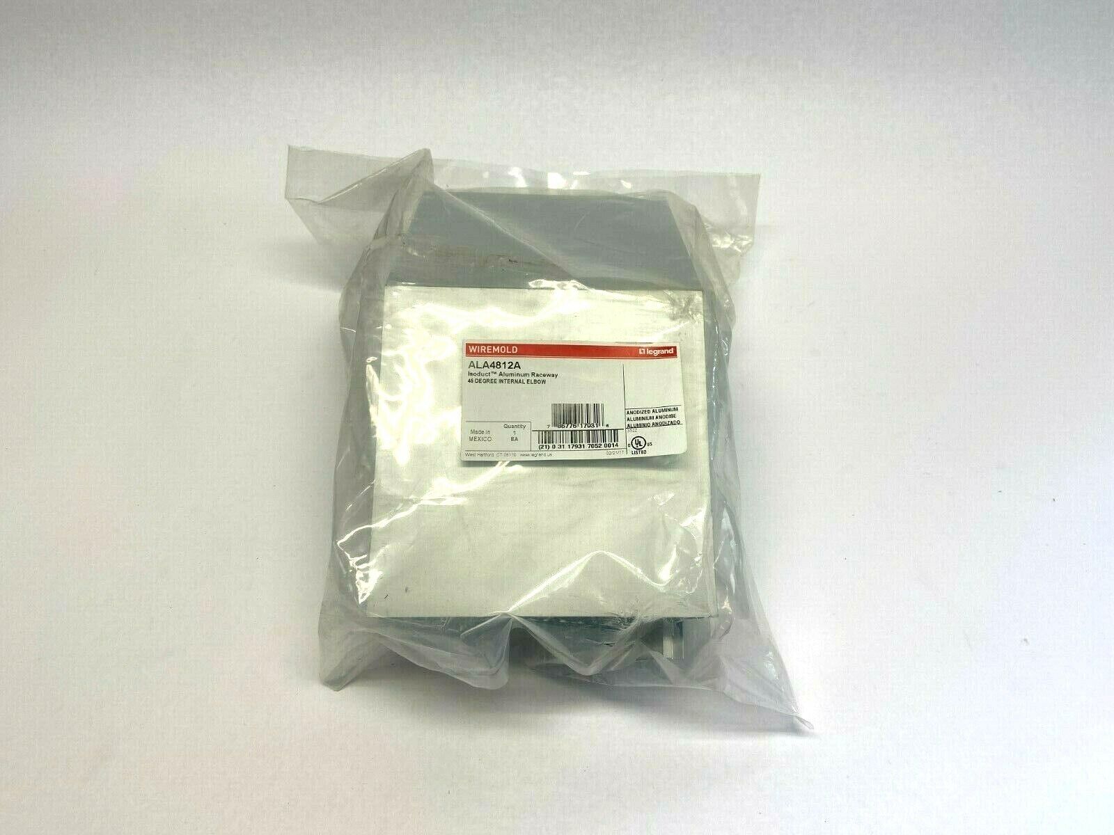 Wiremold ALA4812A Isoduct Aluminum Raceway 45 Degree Internal Elbow - Maverick Industrial Sales