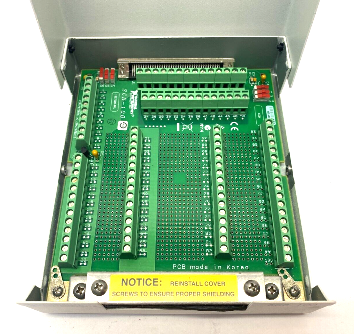 National Instruments 182788E-01L SCB-100 Shielded I/O Connector Block - Maverick Industrial Sales