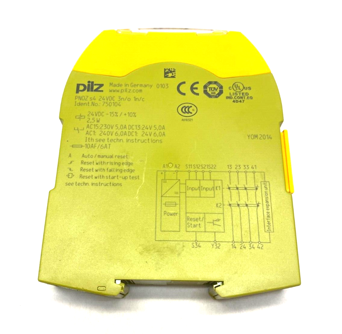 Pilz PNOZ s4 24VDC 3n/o 1n/c Standalone Sigma Safety Relay 750104 NO TERMINALS - Maverick Industrial Sales
