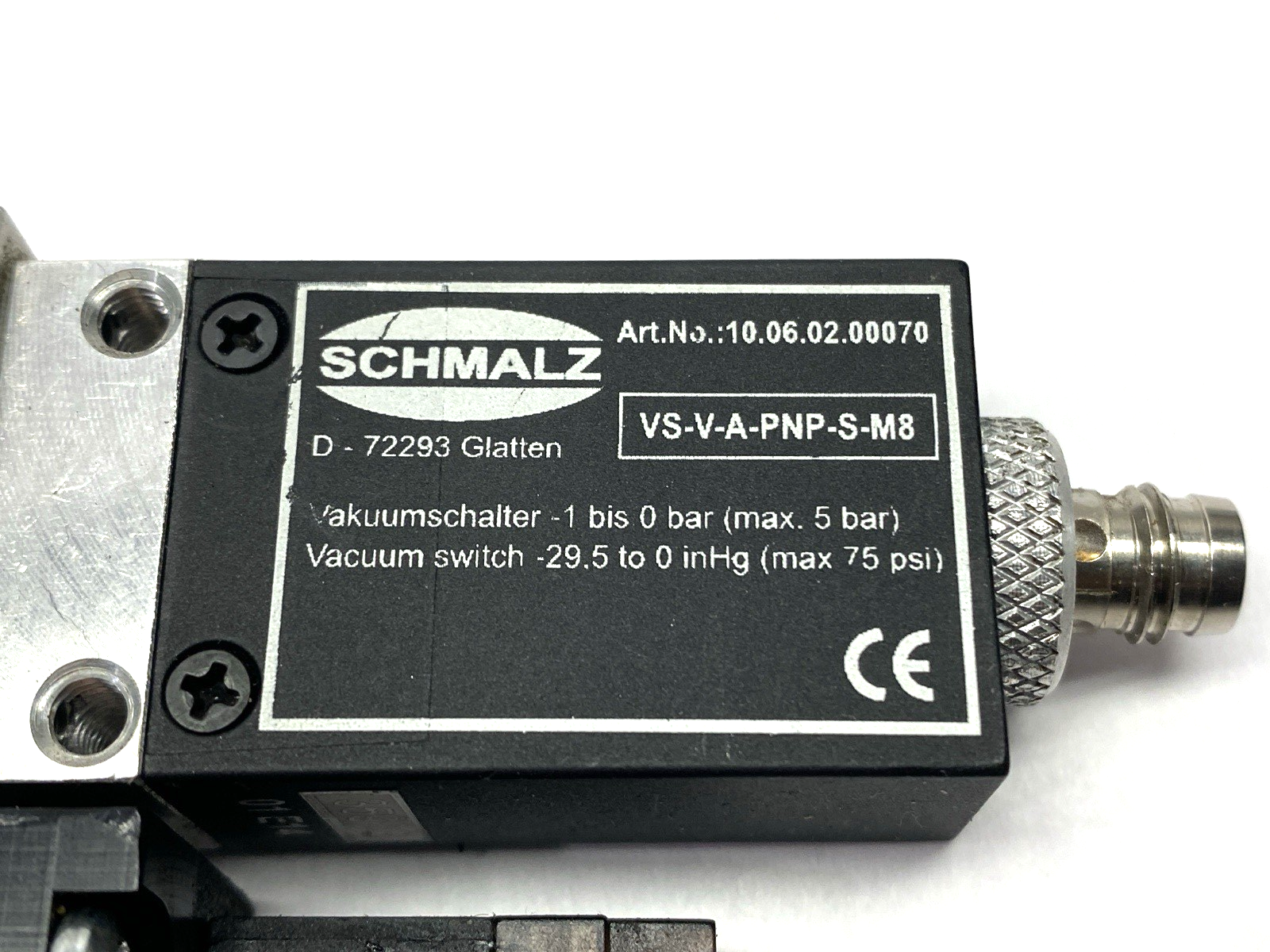SCP 15 NC AS VE | Schmalz Compact Vacuum Ejector 10.02.02.00616 - Used - Maverick Industrial Sales