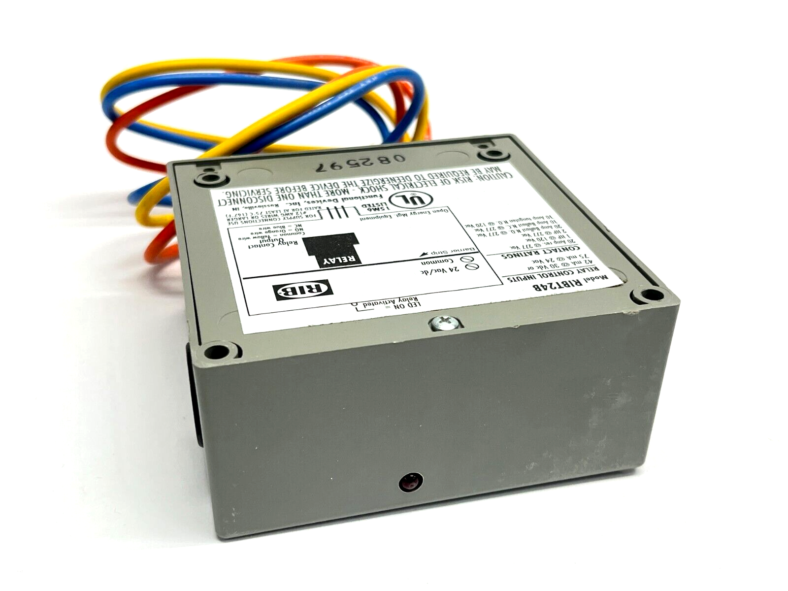 RIBT24B | Functional Devices Power Relay SPDT 20A 24V NEMA 1 08597 - New – Open box - Maverick Industrial Sales