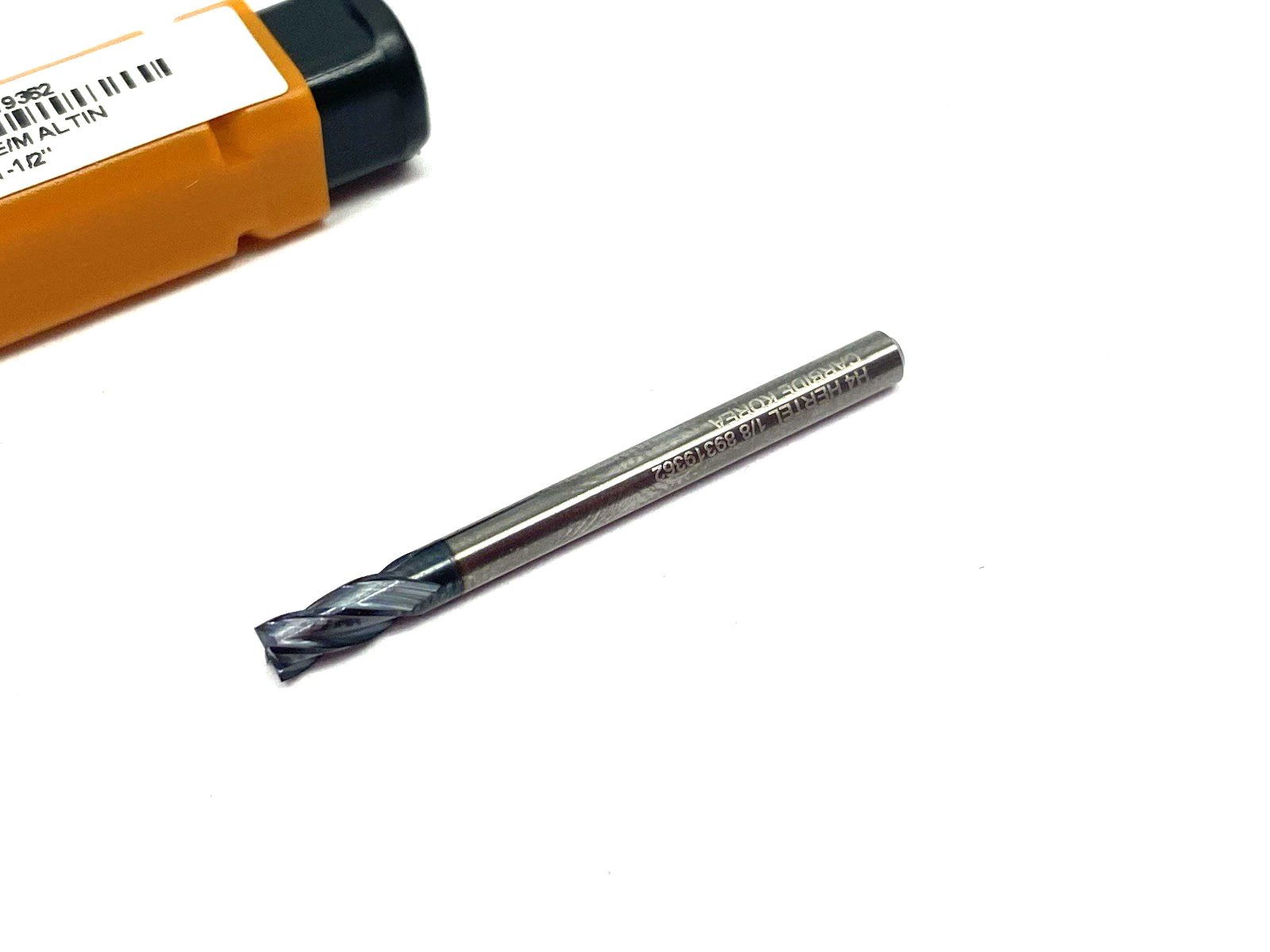 Hertel 89319362 Square End Mill: 1/8" Dia, 1/4" LOC 30 deg Helix, 1/8" Shank Dia - Maverick Industrial Sales