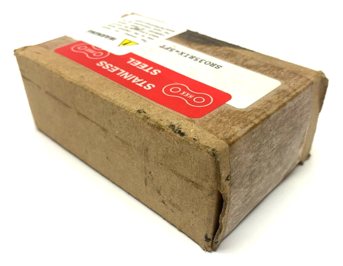 HHK Chain SR035RIX=5FT Stainless Steel Roller Chain Link 5' - New – Open box - Maverick Industrial Sales