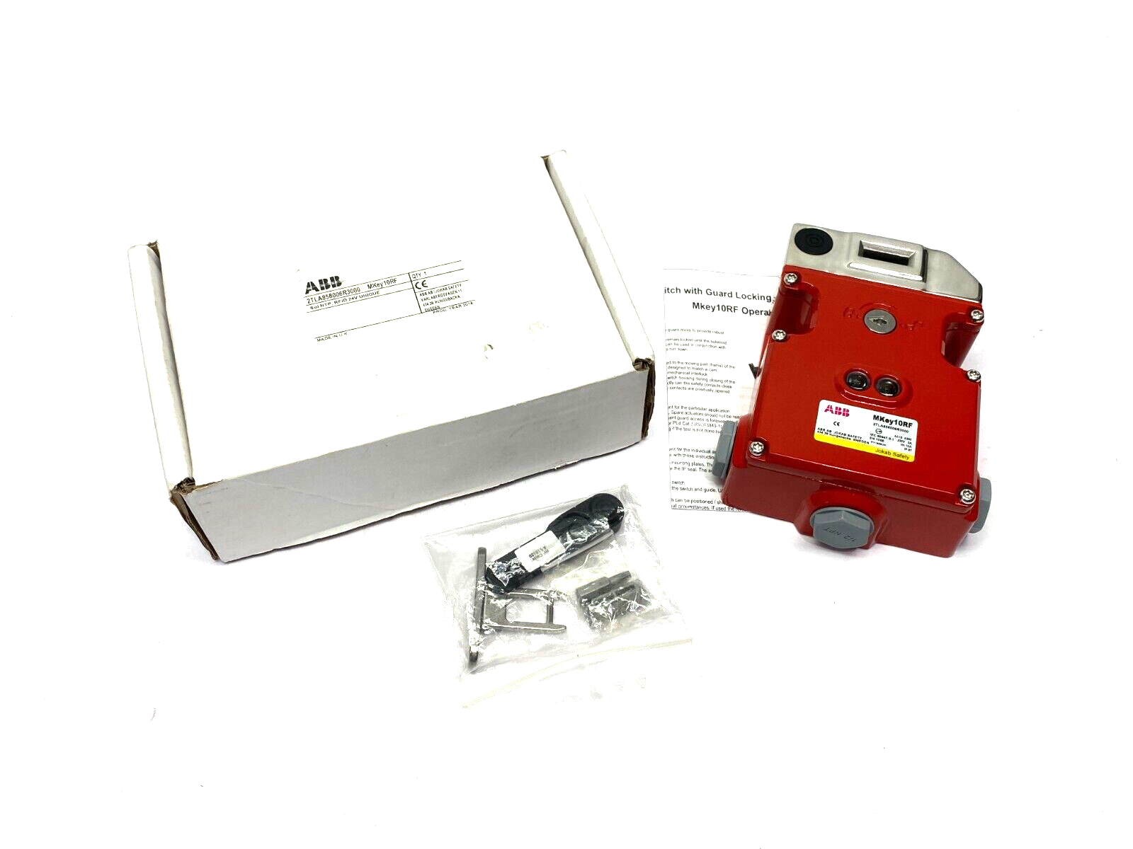 ABB 2TLA858006R3000 Jokab Safety Interlock Switch MKey10RF Sol NPT RFID 24V - Maverick Industrial Sales