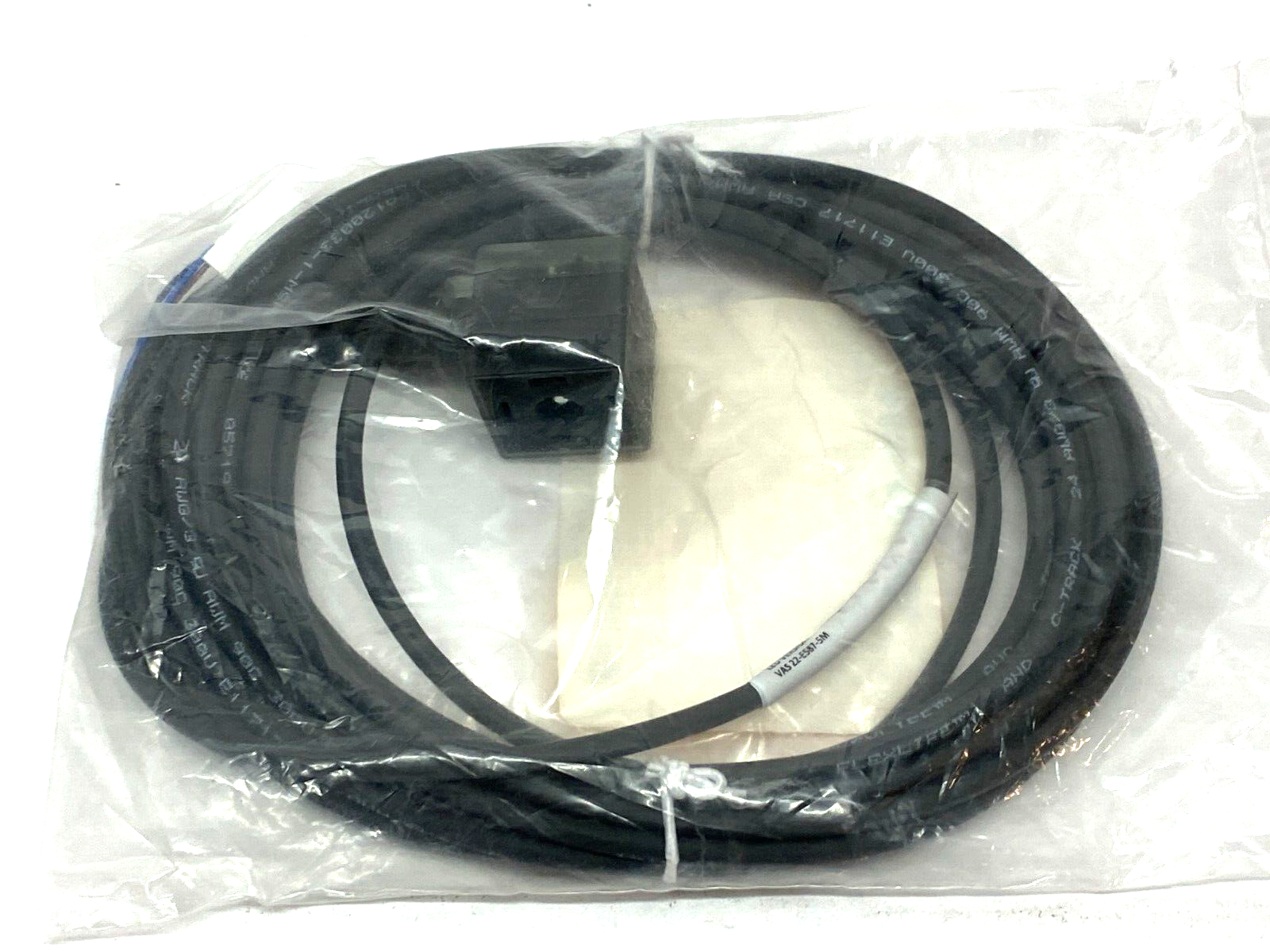 Turck VAS 22-E587-5M Single Ended Cordset LED Version Fem Valve Plug U99-14171 - Maverick Industrial Sales