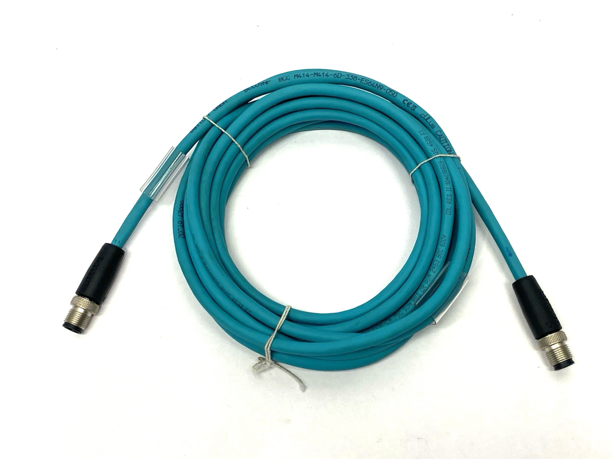 Balluff BCC09NP Ethernet/Profinet Cable D-Coded, BCC M414-M414-6D-338-ES64N9-050 - Maverick Industrial Sales