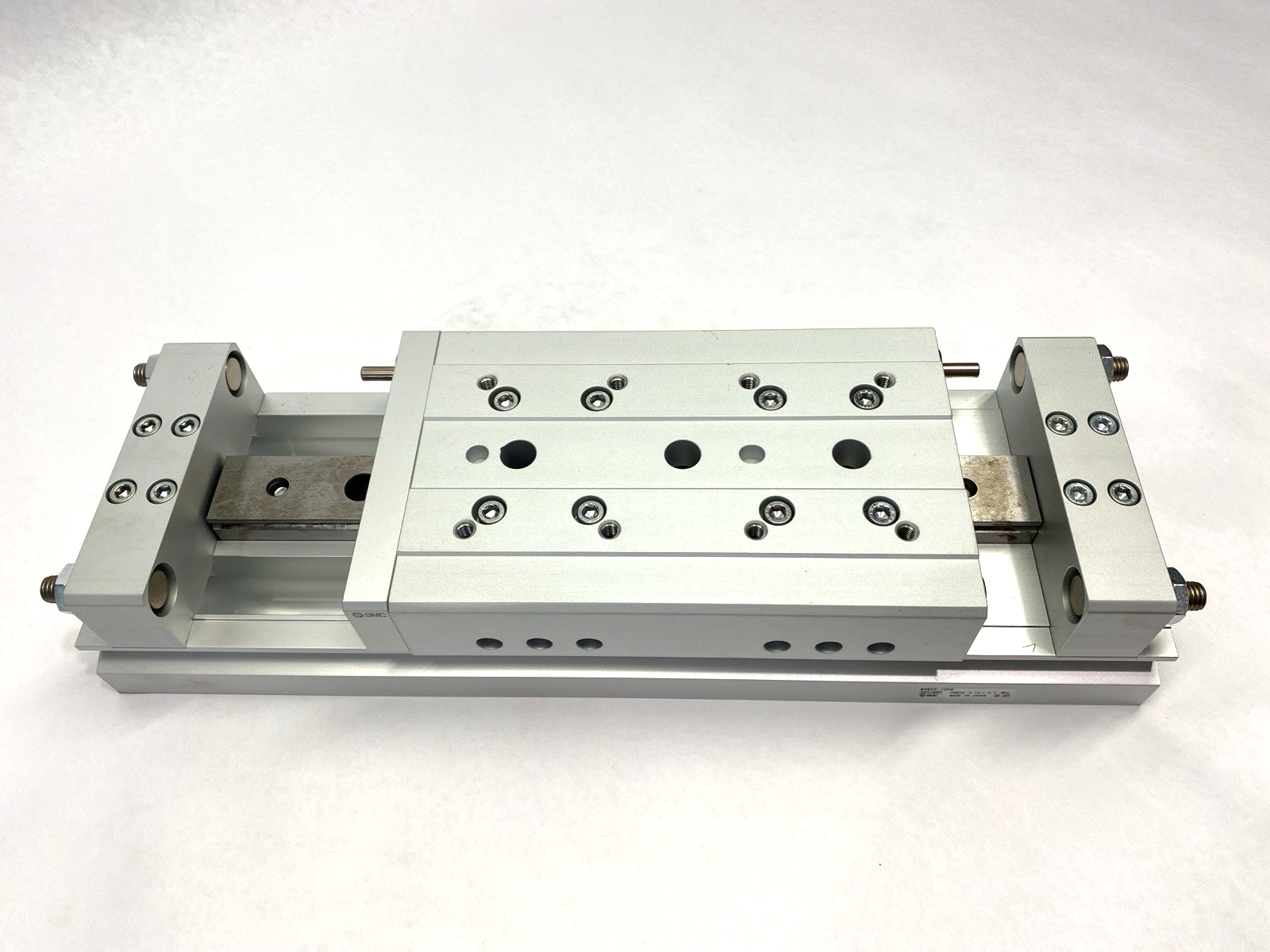SMC MXW25-100B Pneumatic Slide Linear Guide Table 25mm Bore 100mm Stroke - Maverick Industrial Sales