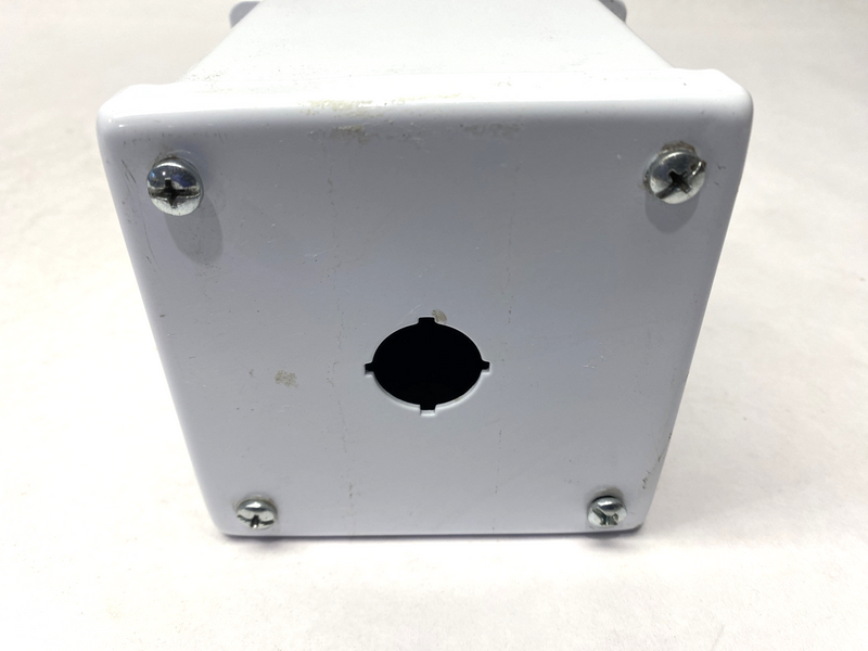 Hoffman E1PBXM Extra Deep Pushbutton Enclosure PAINTED WHITE 6"x4"x4.75" 13035 - Maverick Industrial Sales