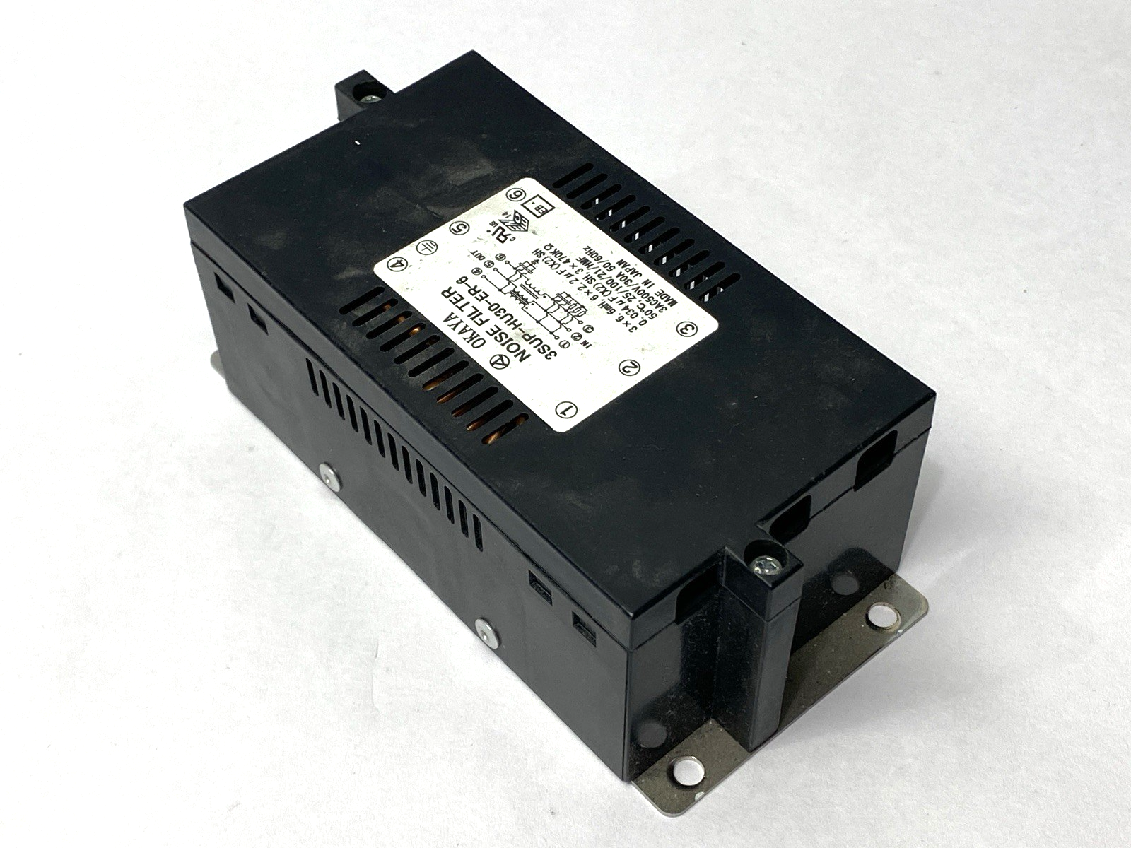 Okaya 3SUP-HU30-ER-6 Noise Filter 3-Phase 500VAC 30A - Used - Maverick Industrial Sales