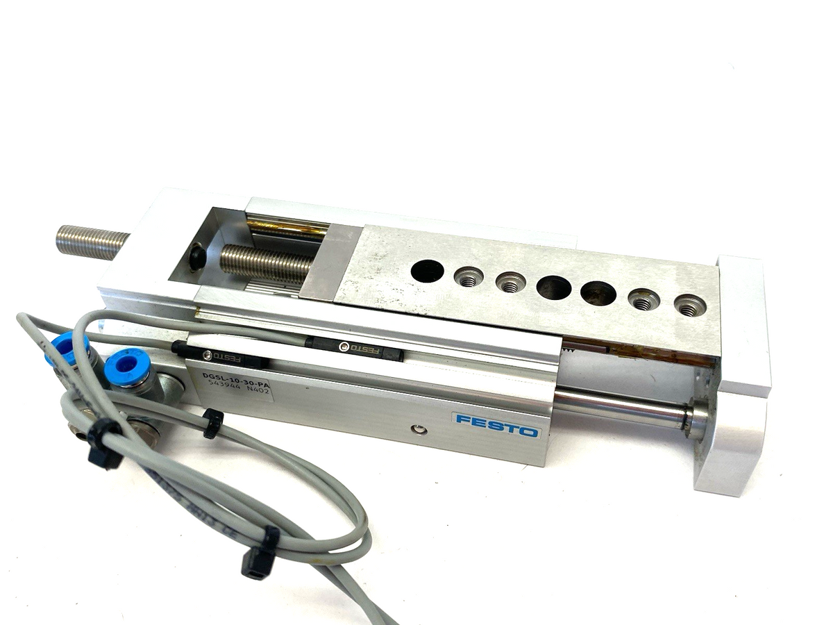 DGSL-10-30-PA | Festo Mini Slide 30mm Stroke 543944 w/ Dual Proximity Switches - Used - Maverick Industrial Sales