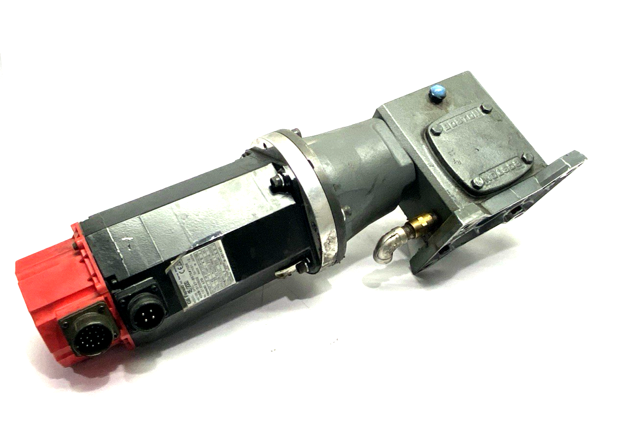 A06B-0127-B575 | GE Fanuc AC Servo Motor 140V 1kW 4.6A, 721-10-G Gear Reducer 10:1 - Used - Maverick Industrial Sales