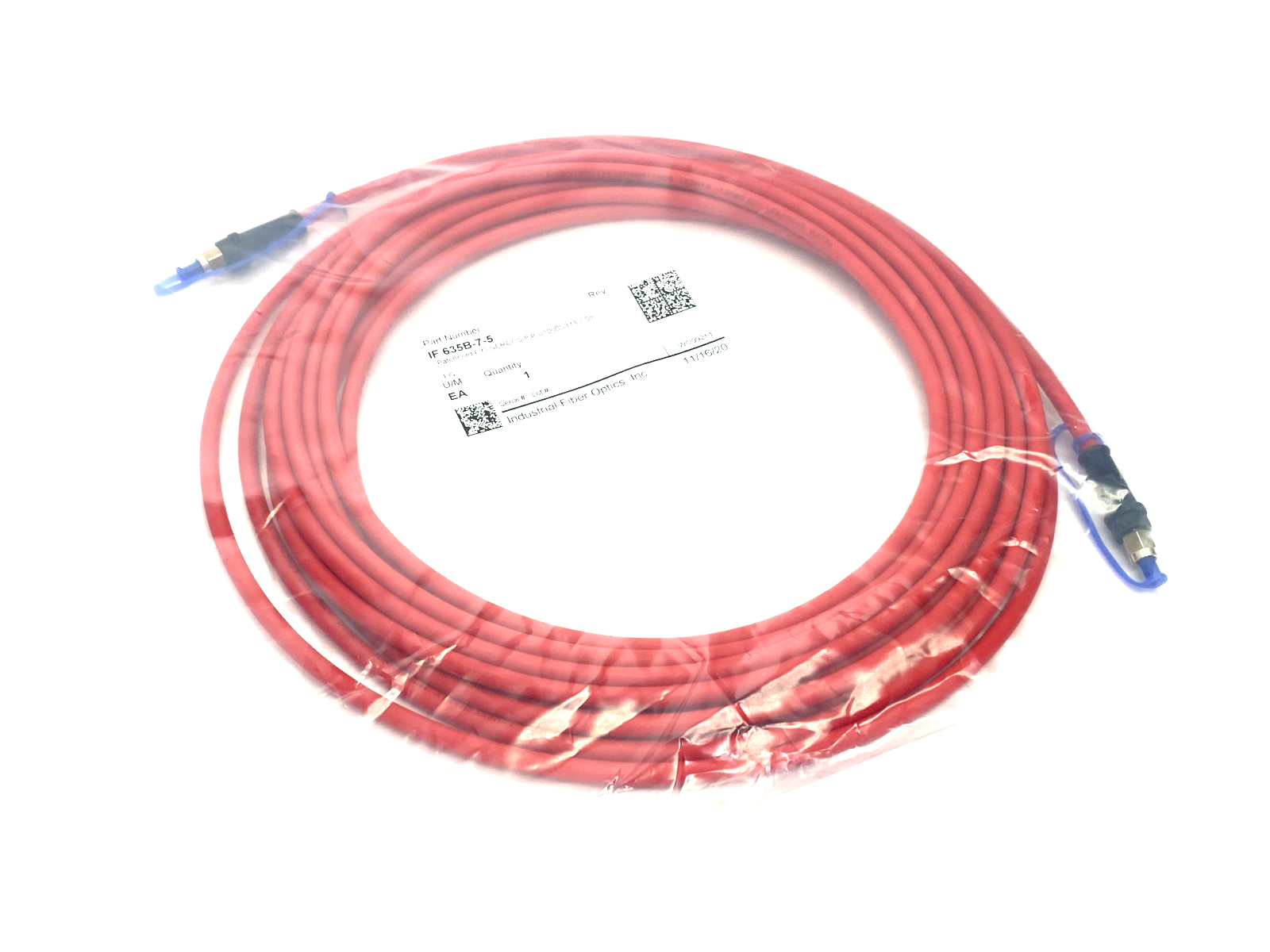 Industrial Fiber Optics IF 635B-7-5 Patchcord F/O SERCOS 84C01000S333 7.5m - Maverick Industrial Sales