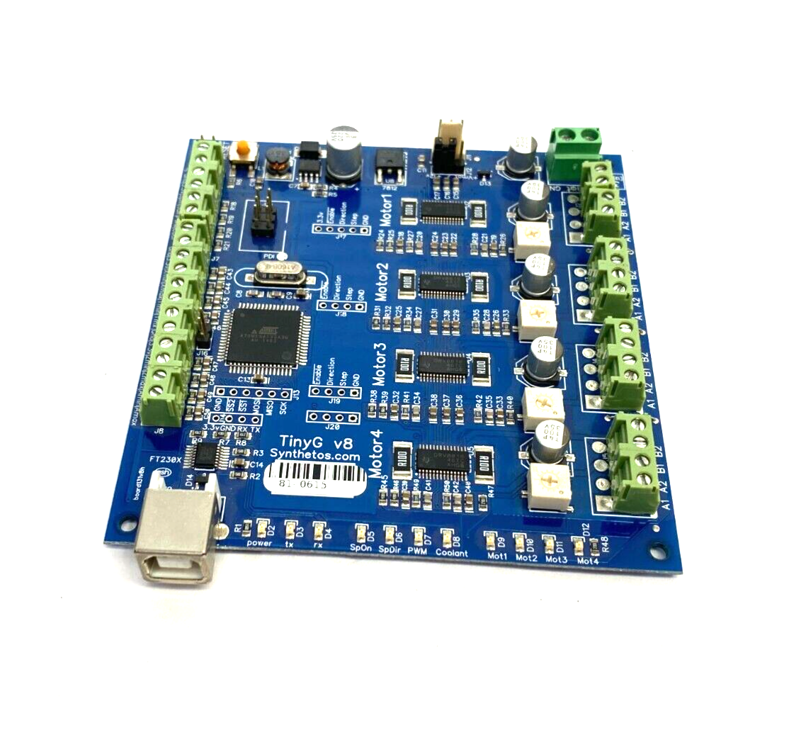 Synthetos 81-0615 TinyG v8 Quadruple Motor Control Card board131v8h - Maverick Industrial Sales