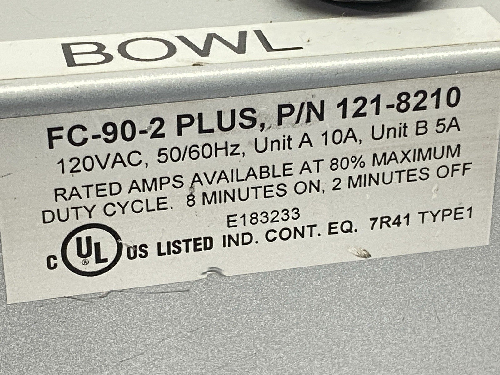 FC-90-2 PLUS | Fortville Feeders Vibratory Feeder Control Unit 121-8210 - Used - Maverick Industrial Sales