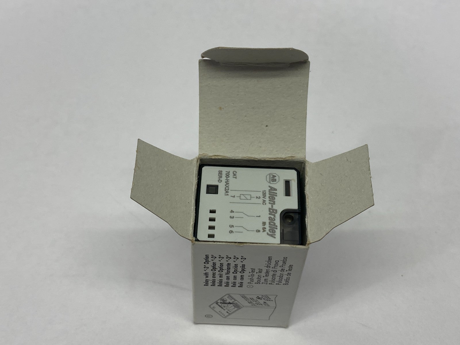 700-HAX2A1 | Allen Bradley Ser. D Direct Plug-In Relay 2 C/O 120V AC - New Other - Maverick Industrial Sales