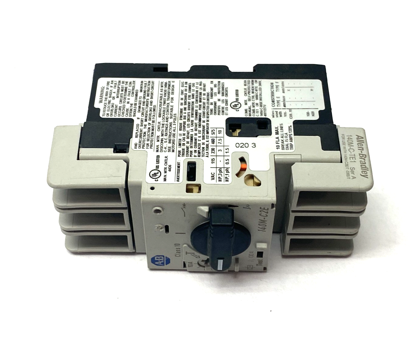 Allen Bradley 140M-C2E-C10 Ser. C Motor Protecting Circuit Breaker - Maverick Industrial Sales