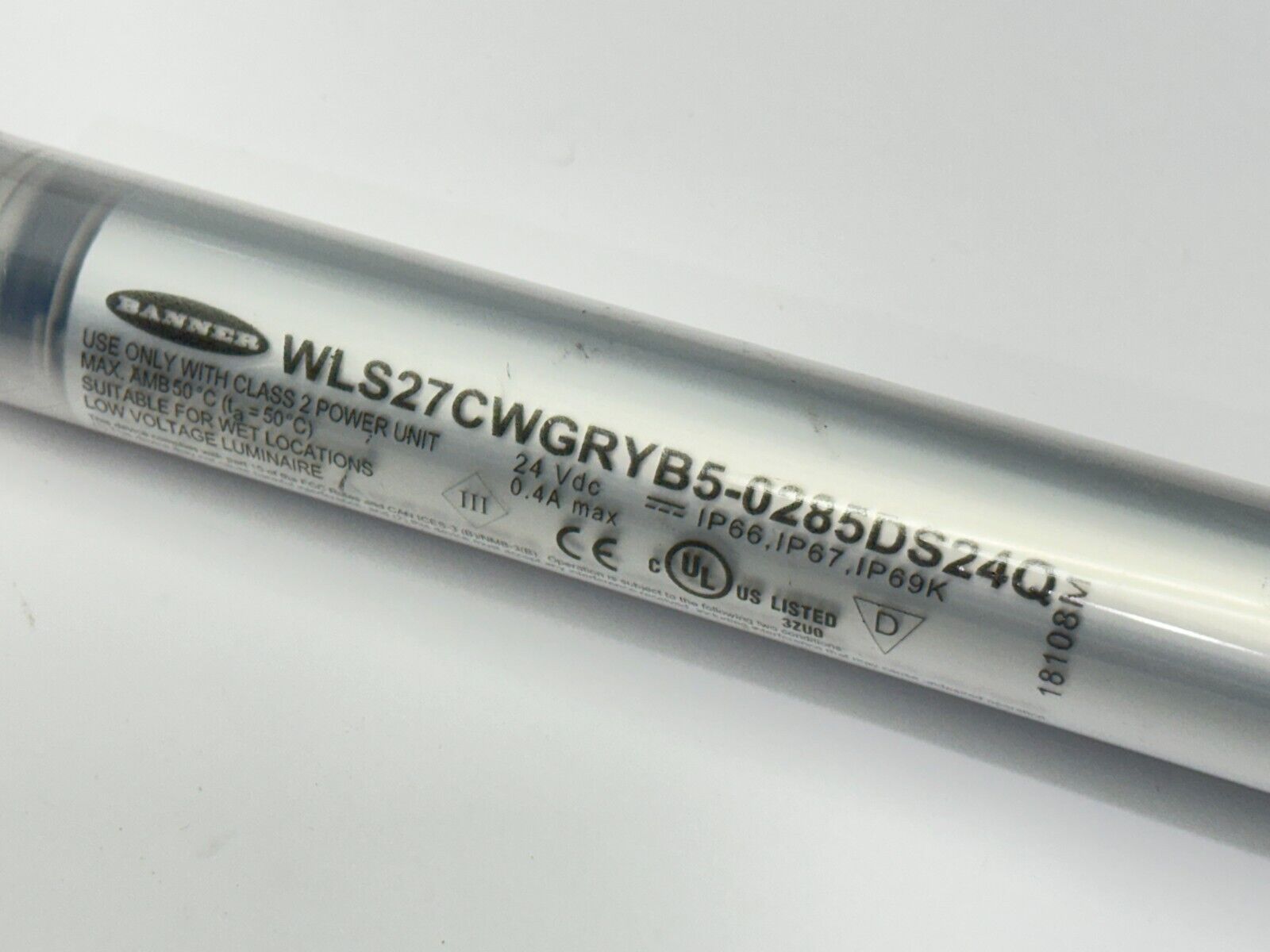 Banner WLS27CWGRYB5-0285DS24Q Multicolor Light Strip 24VDC - Maverick Industrial Sales