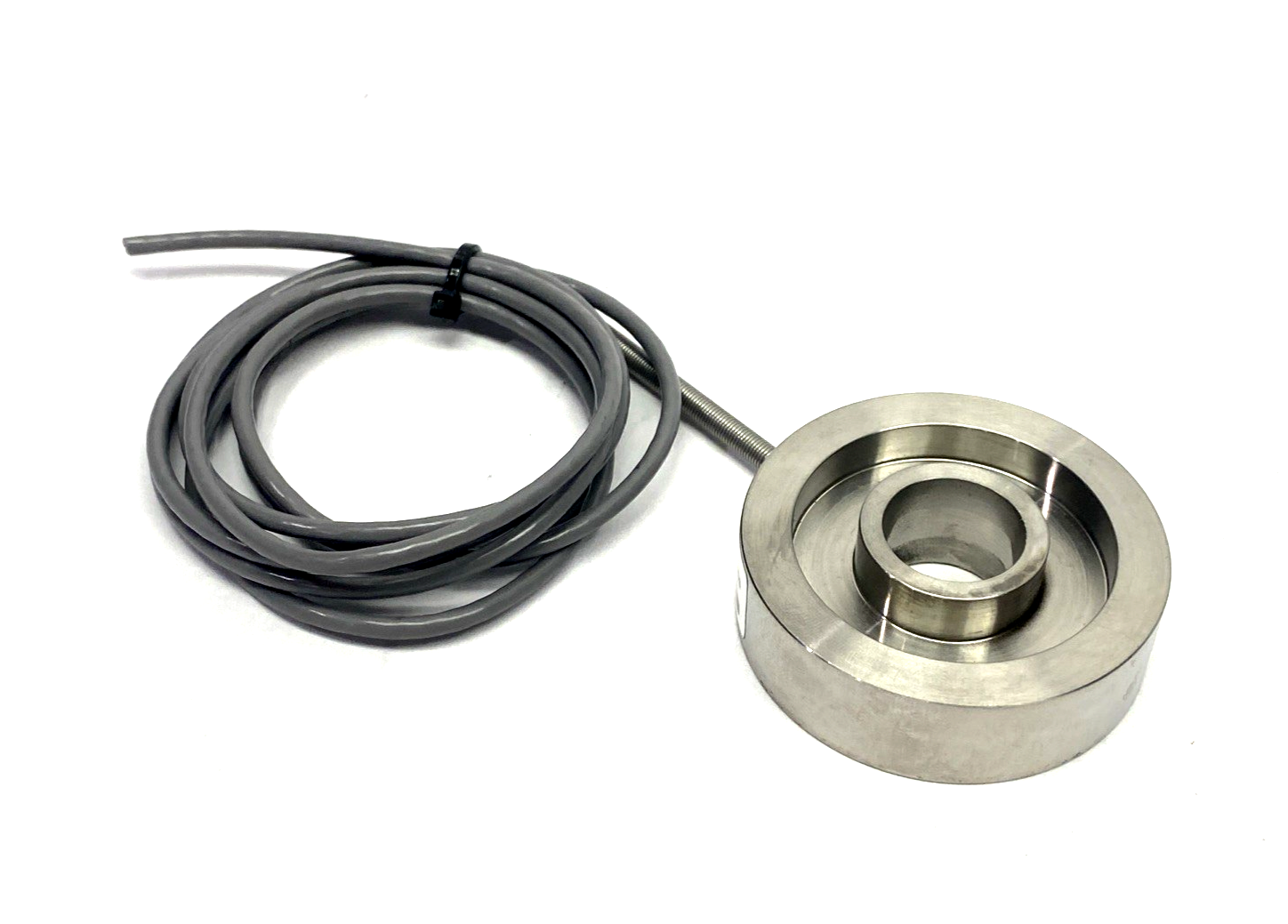 Transducer Techniques THC-IK-V Through-Hole Donut Load Cell Force Sensor 0-1K LB - Maverick Industrial Sales