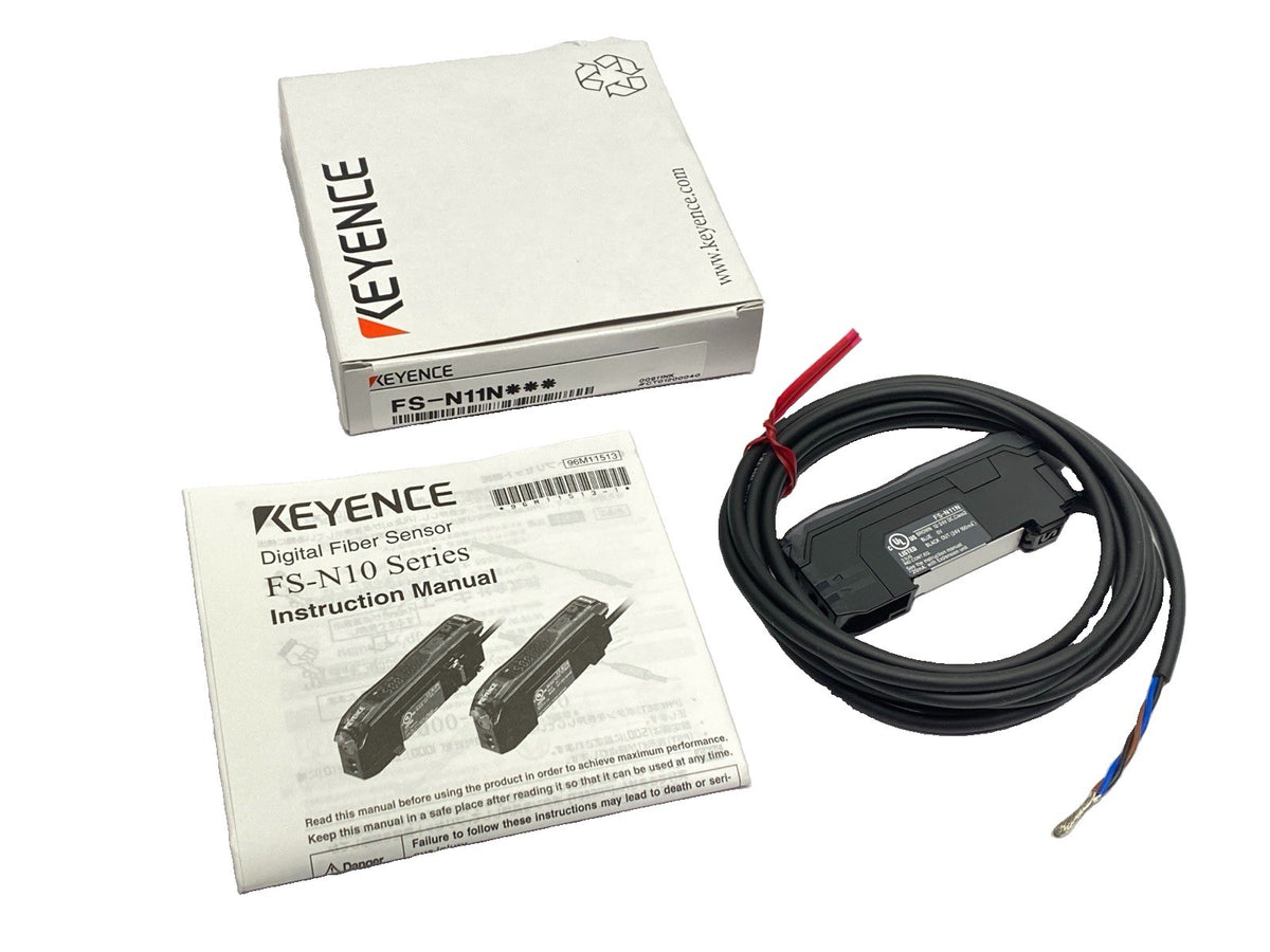 Keyence FS-N11N Digital Fiberoptic Sensor Fiber Amplifier Cable Type Main Unit - Maverick Industrial Sales
