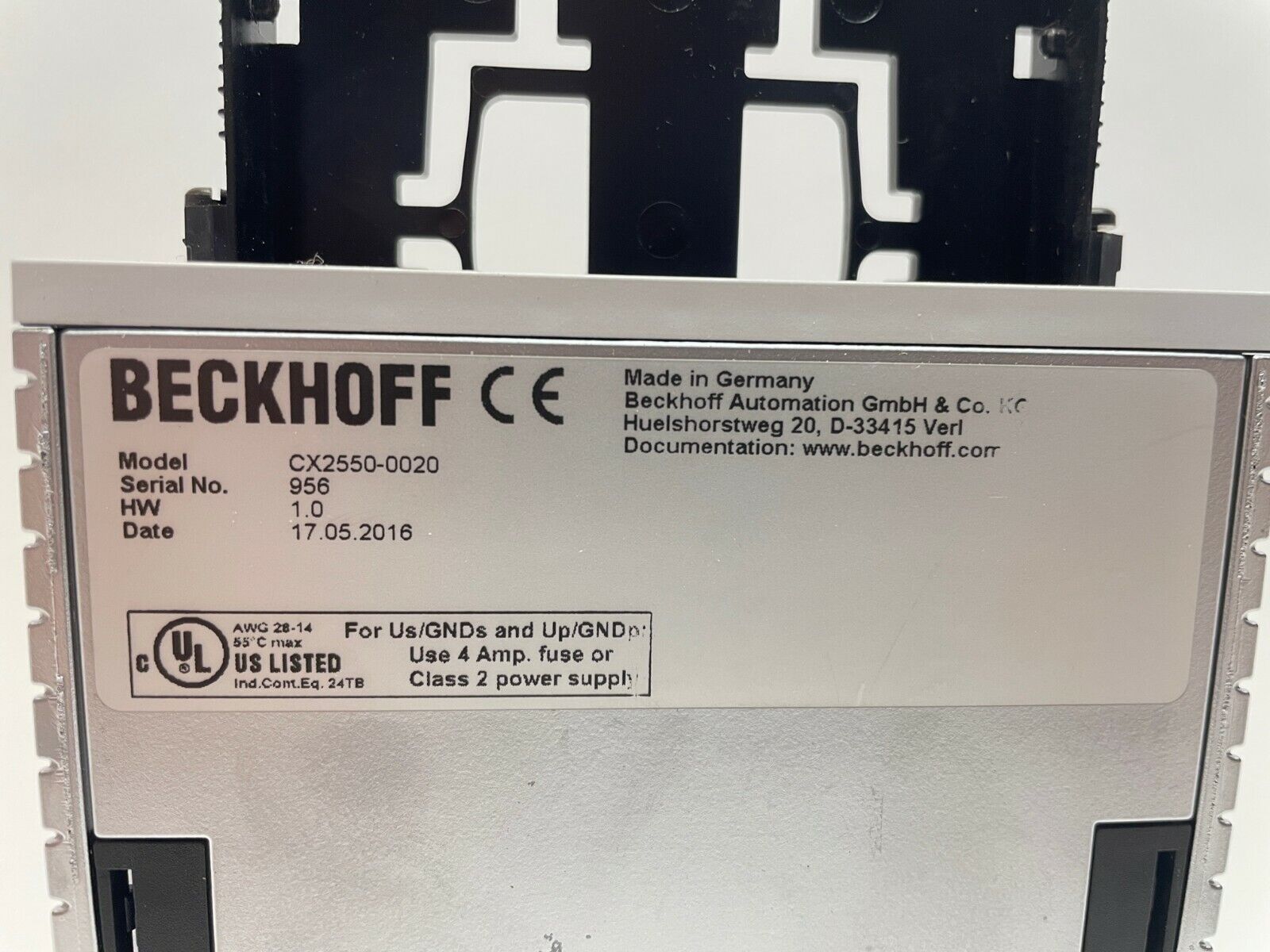 CX2550-0020 | Beckhoff CX2550-0020 CPU Hard Drive Extension Module, 2-1 ...