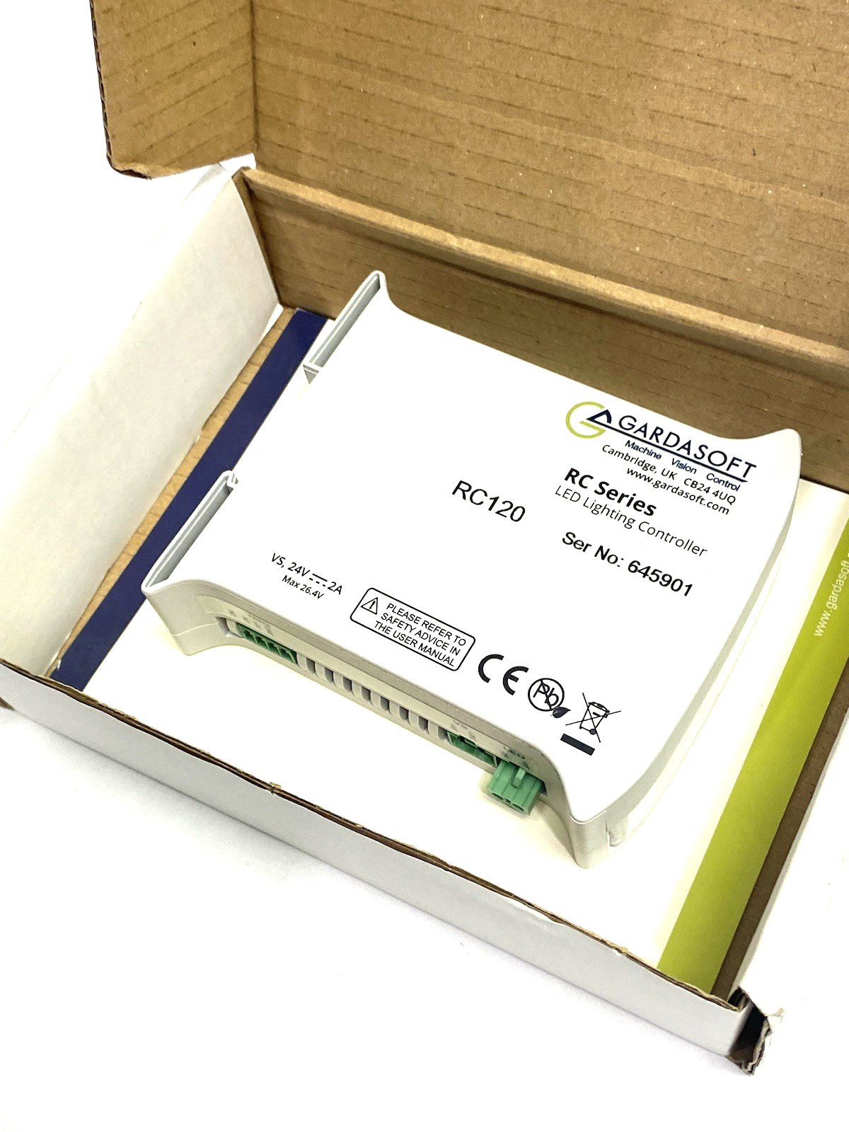 Gardasoft Machine Vision Control RC120 LED Lighting Controller, Single Channel - Maverick Industrial Sales