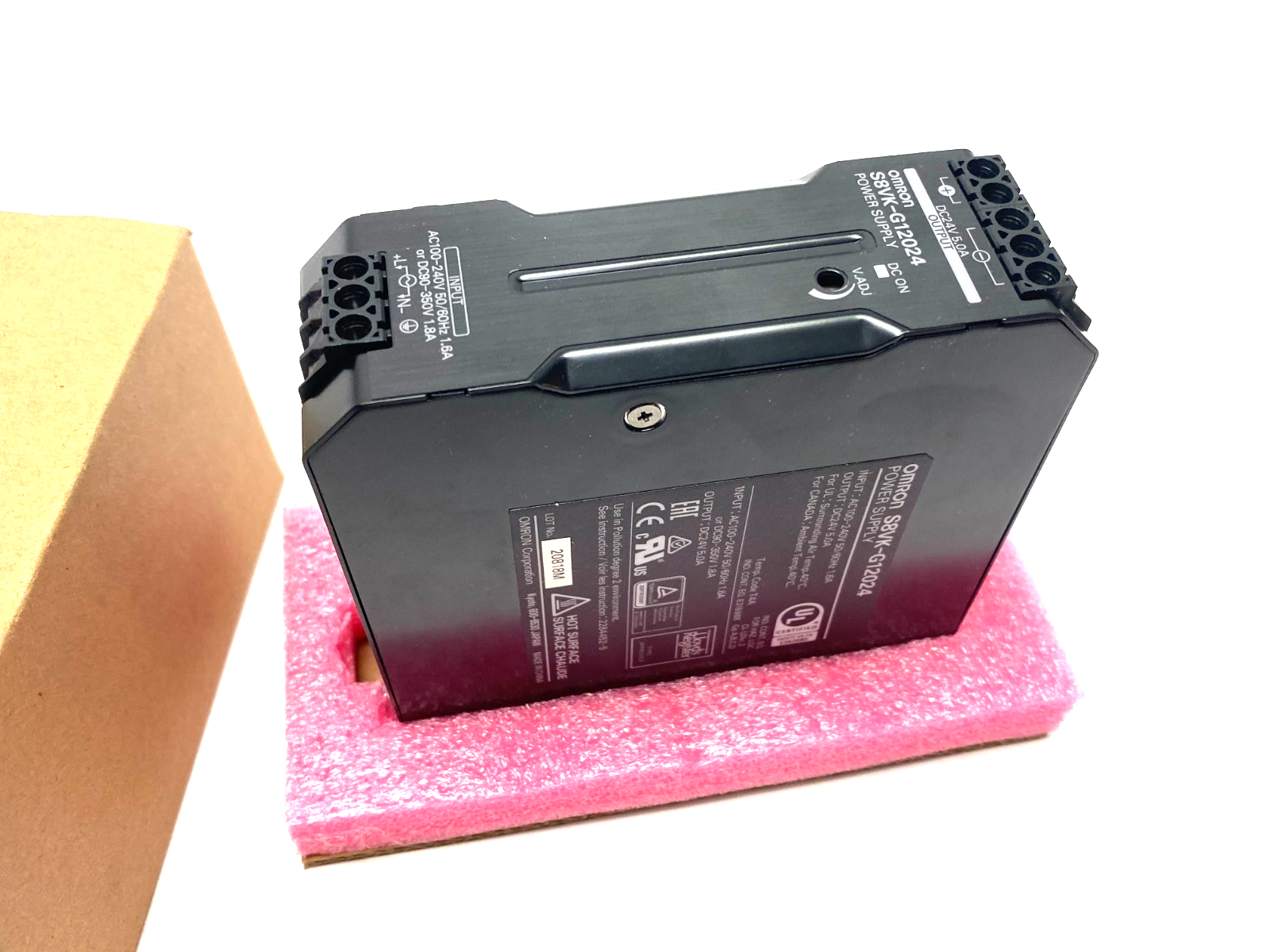 Omron S8VK-G12024 Power Supply Unit 100-240VAC Input, 24VDC Output - Maverick Industrial Sales