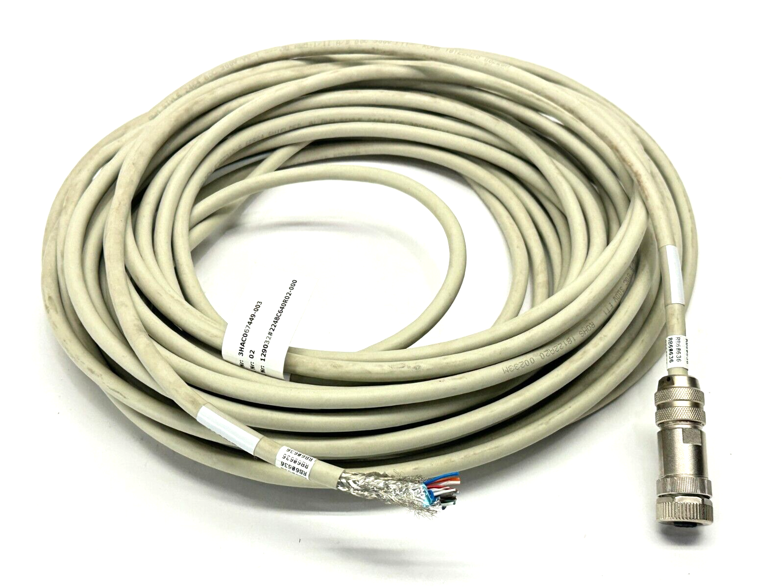 ABB 3HAC067449-003 Ethernet Floor Cable CPCS 12x 15m - Maverick Industrial Sales