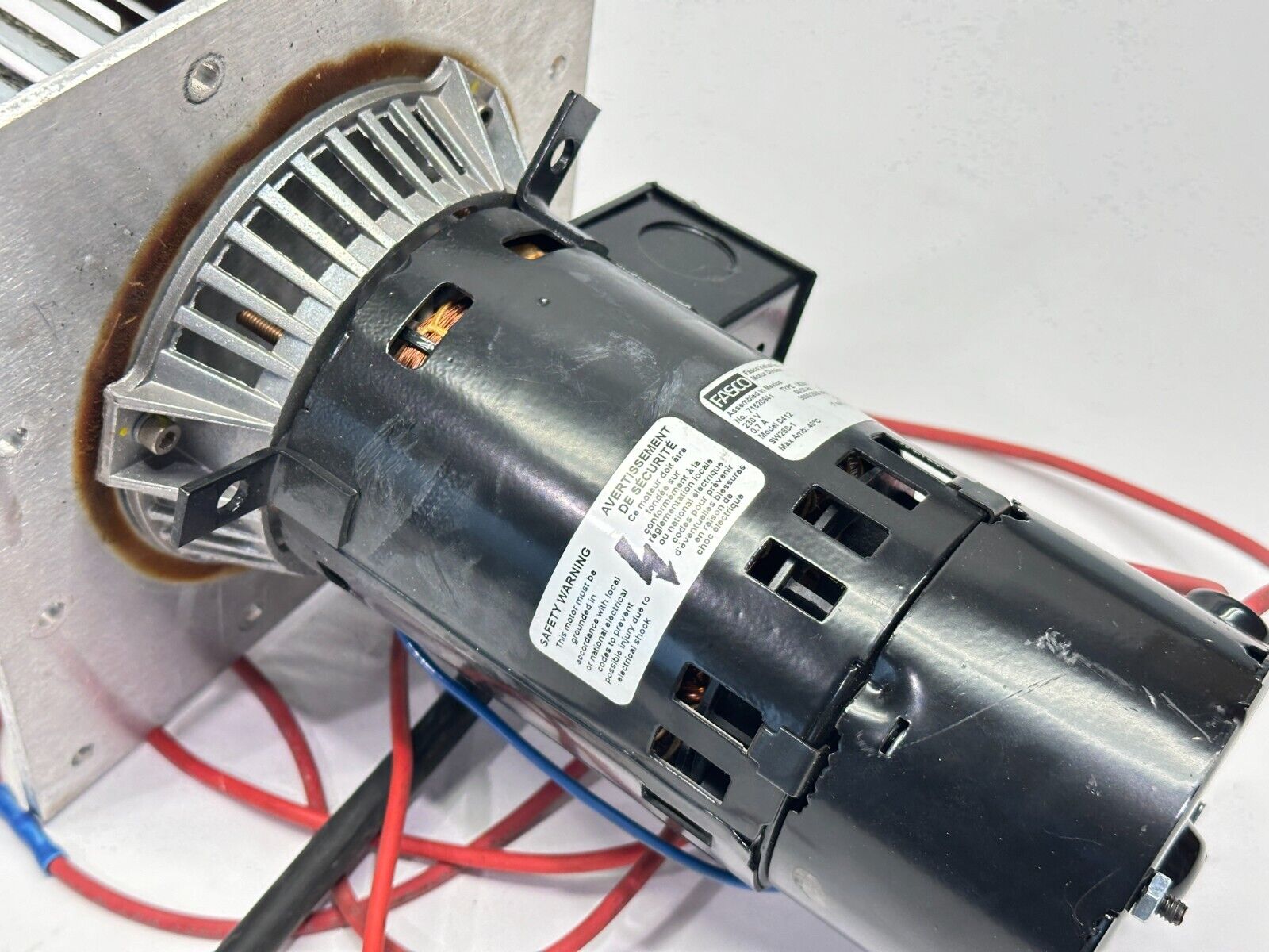 Fasco 71620941 Draft Inducer Motor 1/9HP 3000/2500 RPM 0.7A 230V D412 - Maverick Industrial Sales
