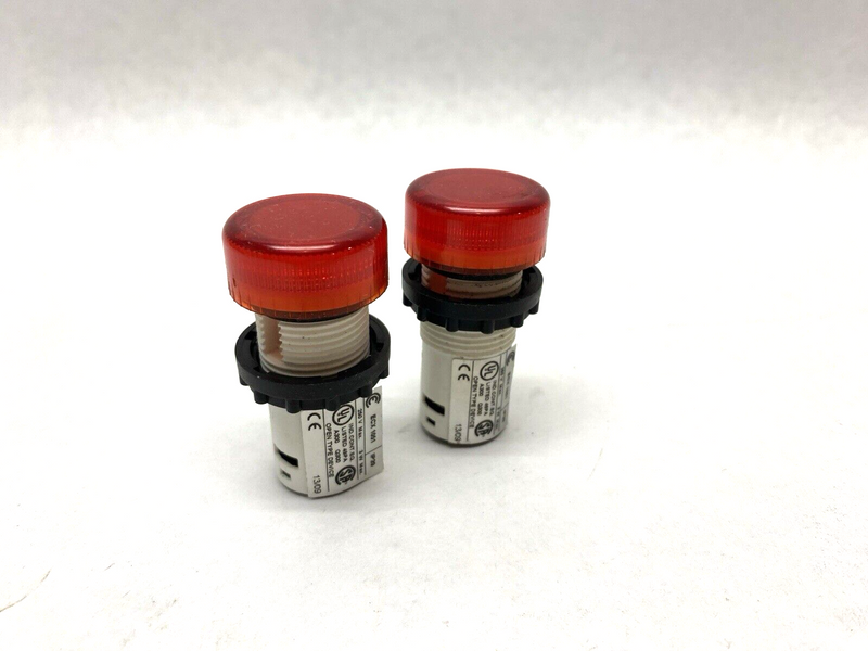 Automation Direct ECX1051-24 Incandescent Indicating Light RED 24V LOT OF 2 - Maverick Industrial Sales