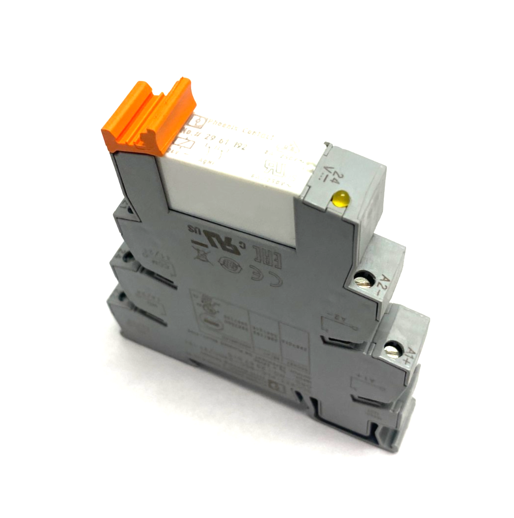 Phoenix Contact PLC-BSC-24DC/21-21 Relay Socket Base 2967015 w/ 2961192 Relay - Maverick Industrial Sales