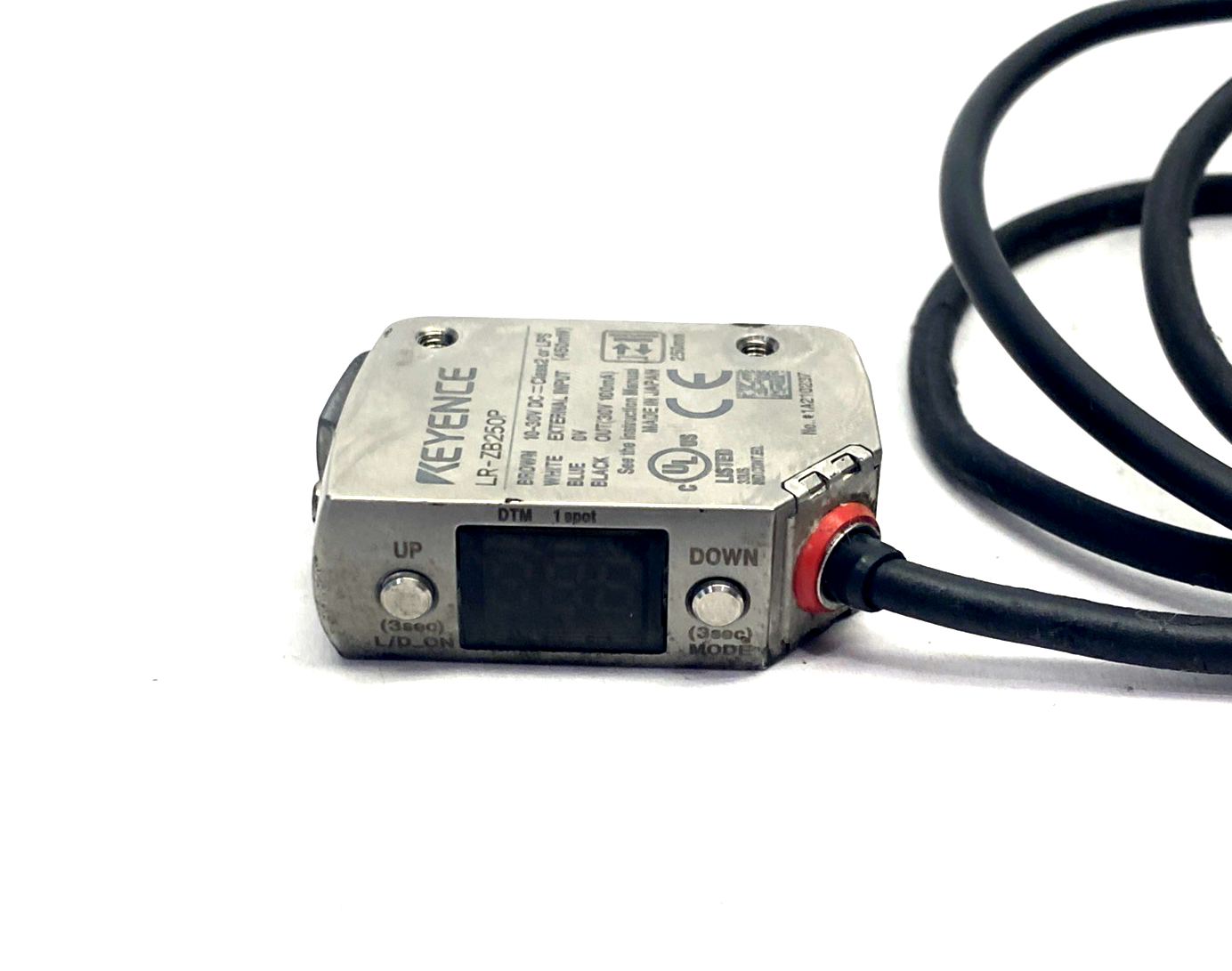 Keyence LR-ZB250P Laser Sensor CUT CABLE - Maverick Industrial Sales