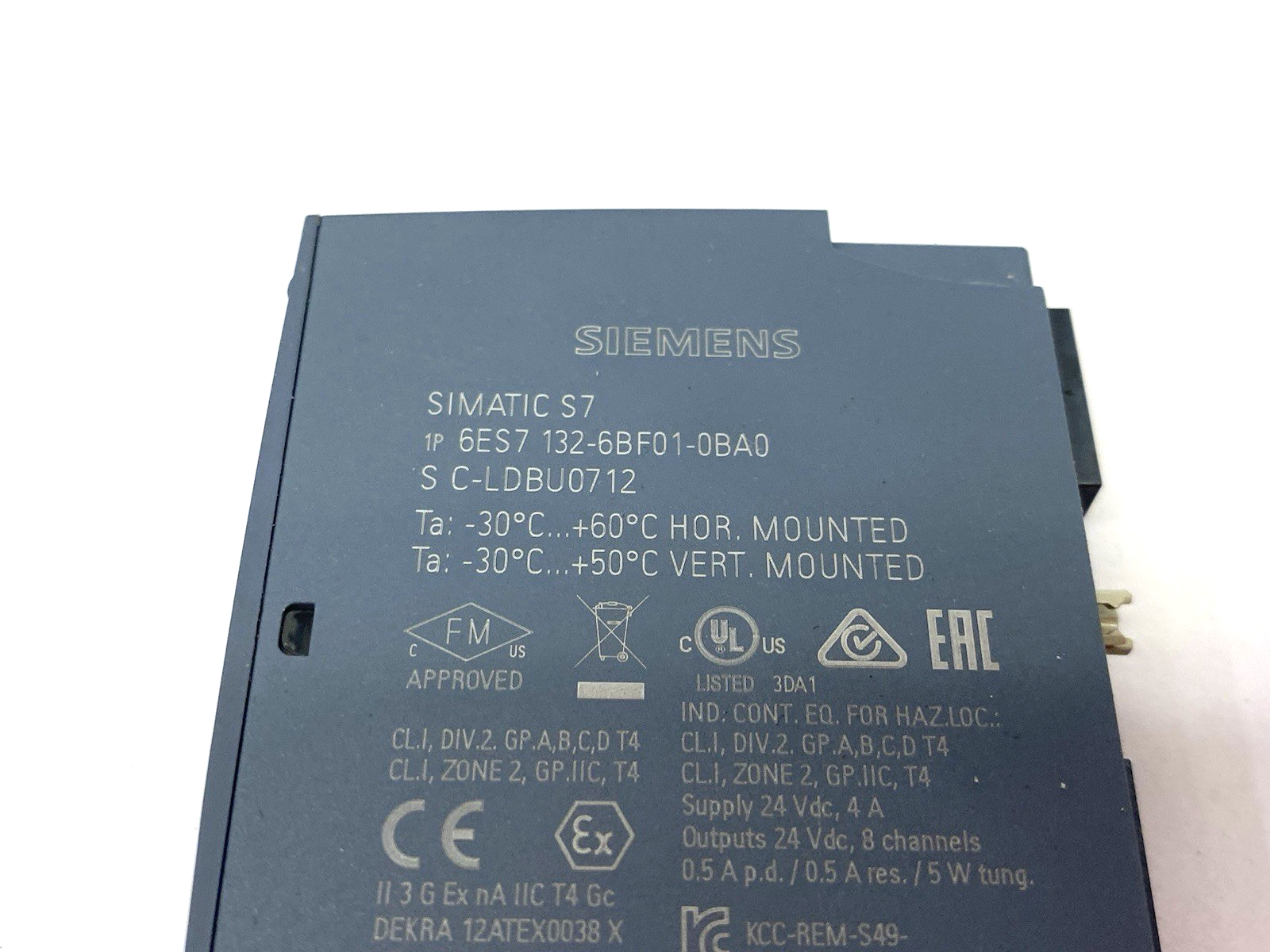 6ES7132-6BF01-0BA0 | Siemens SIMATIC ET 200SP Digital Output Module DQ 8x 24V DC - Used - Maverick Industrial Sales
