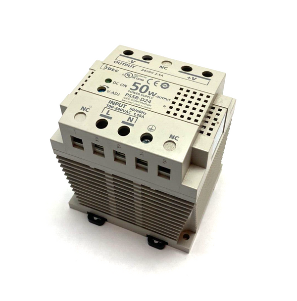 IDEC PS5R-D24 Power Supply AC-DC 24V 2.1A 85-264V DIN Rail Mount