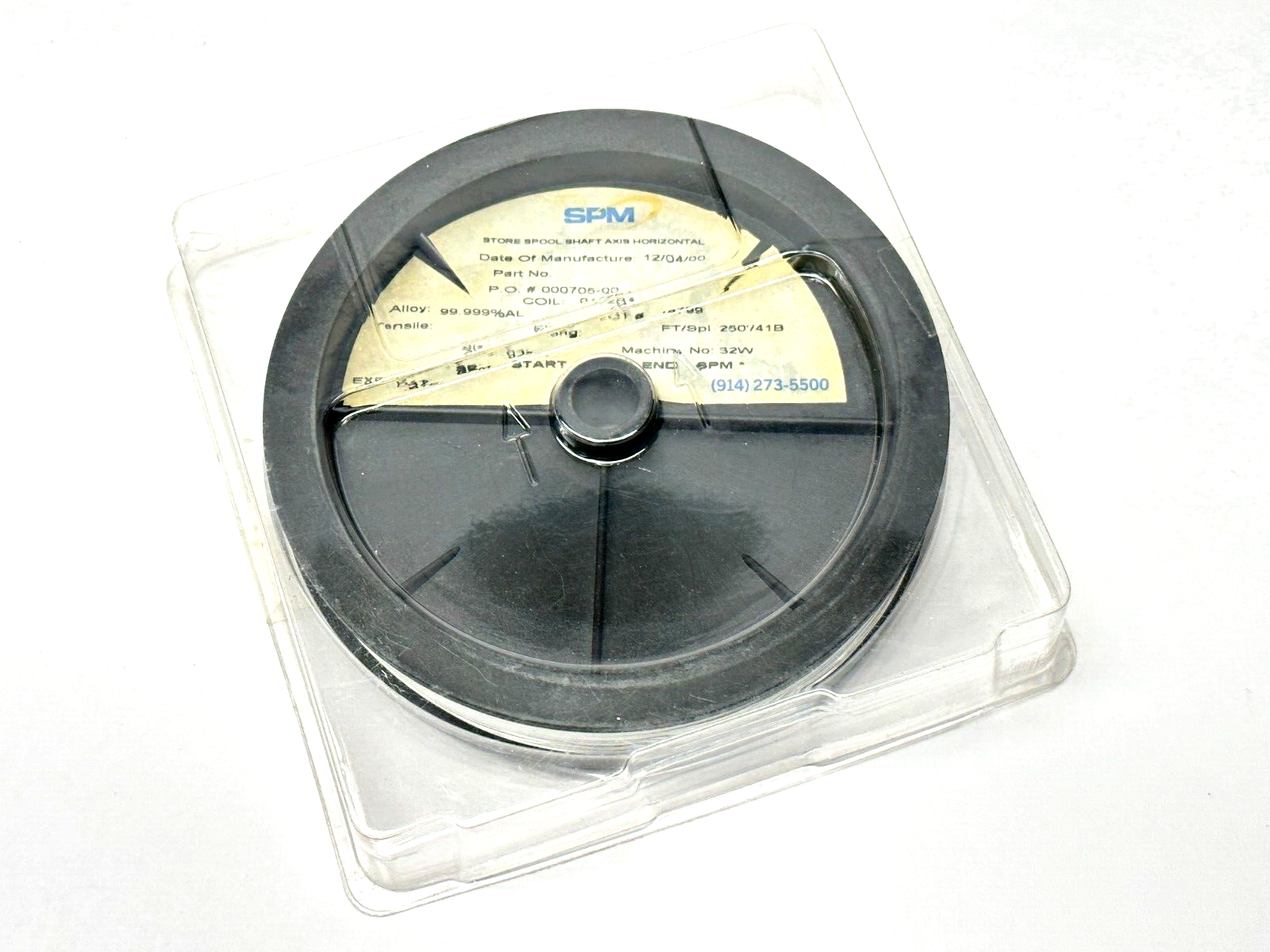 SPM 0.025 99.999% AL Wire 250ft Spool - Maverick Industrial Sales