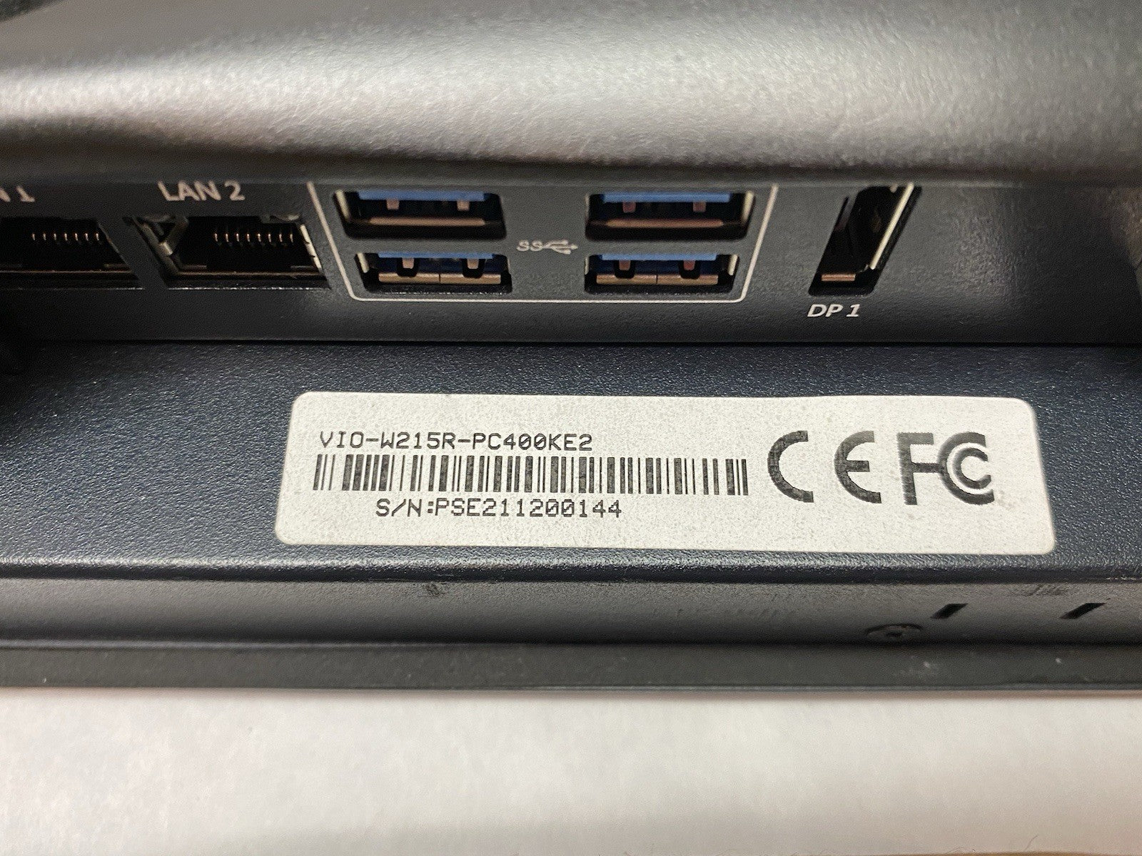 VIO-W215R-PC400KE2 | Premio Industrial Touchscreen Computer 15.6"Full HD 16:9 LCD - Used - Maverick Industrial Sales