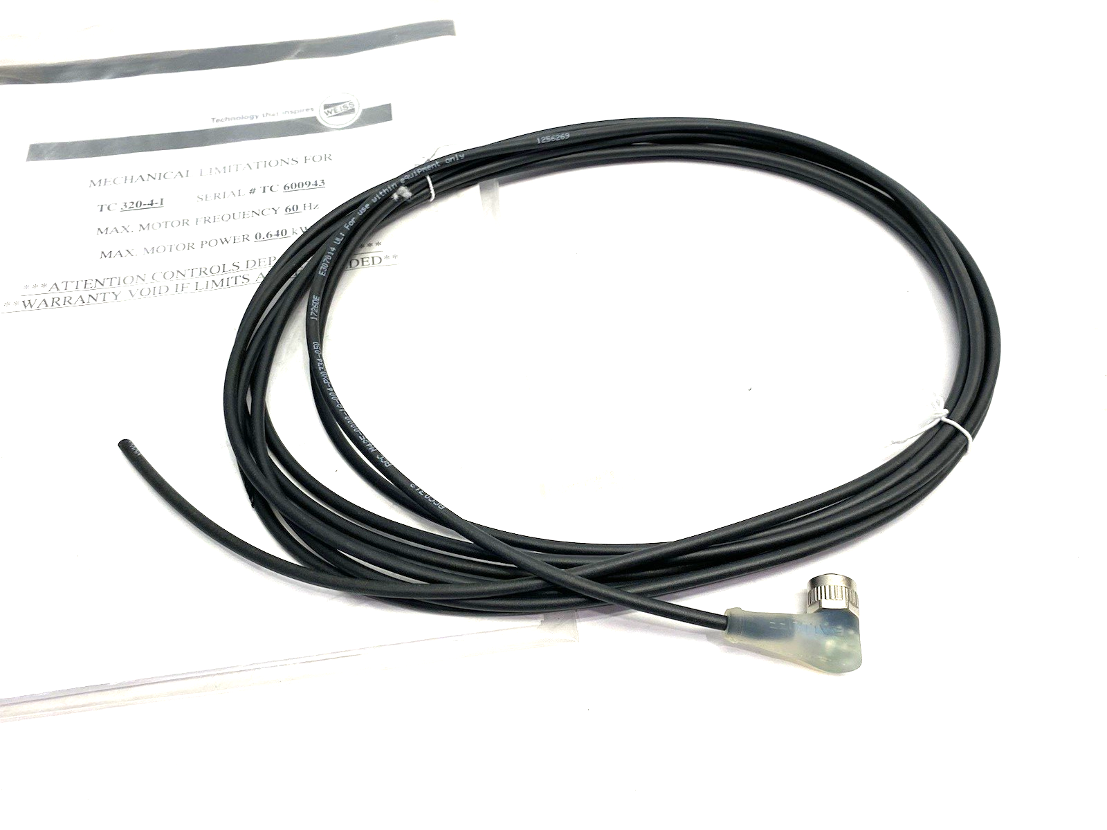 TC 320-4-I | Weiss Mechanical Specs/Limitations Packet for w/ Balluff BCC0312 - New – Open box - Maverick Industrial Sales