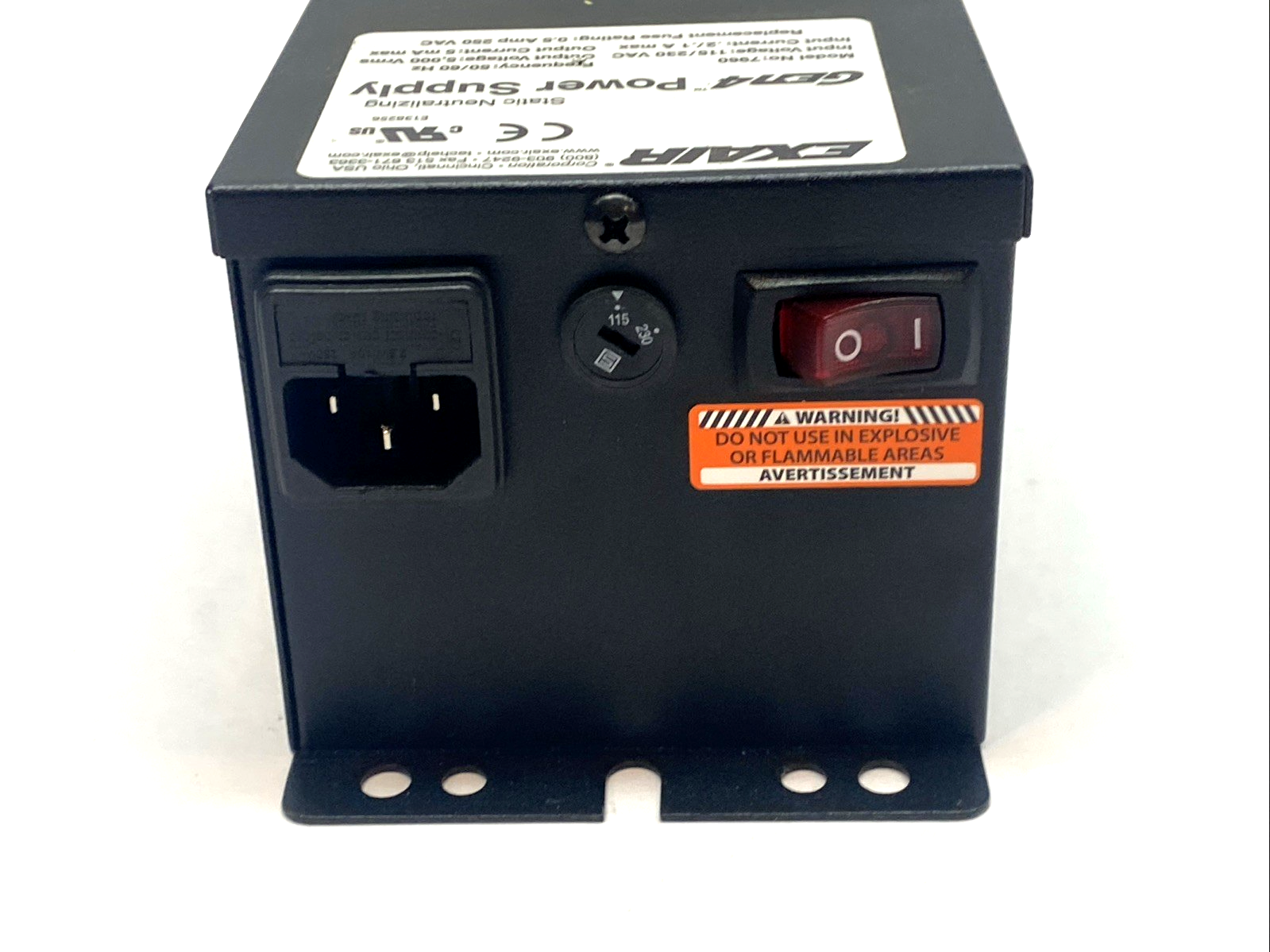 7960 | EXAIR Gen4 Static Eliminator Power Supply 115/230VAC 5kV 2 Output - Used - Maverick Industrial Sales