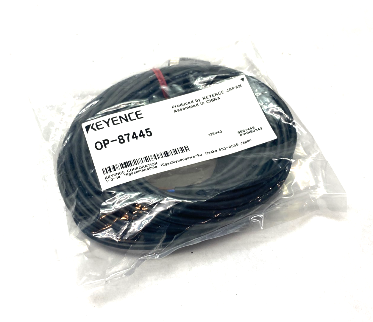 Keyence OP-87445 Panel/Monitor Power Cable M8 4-Pin - Maverick Industrial Sales
