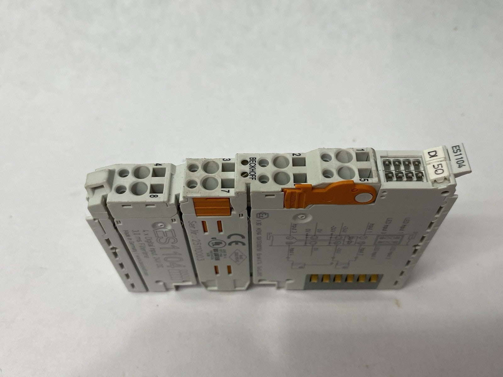 Beckhoff ES1104 EtherCAT Digital Input Terminal 24VDC 3.0ms Filtertime - Maverick Industrial Sales