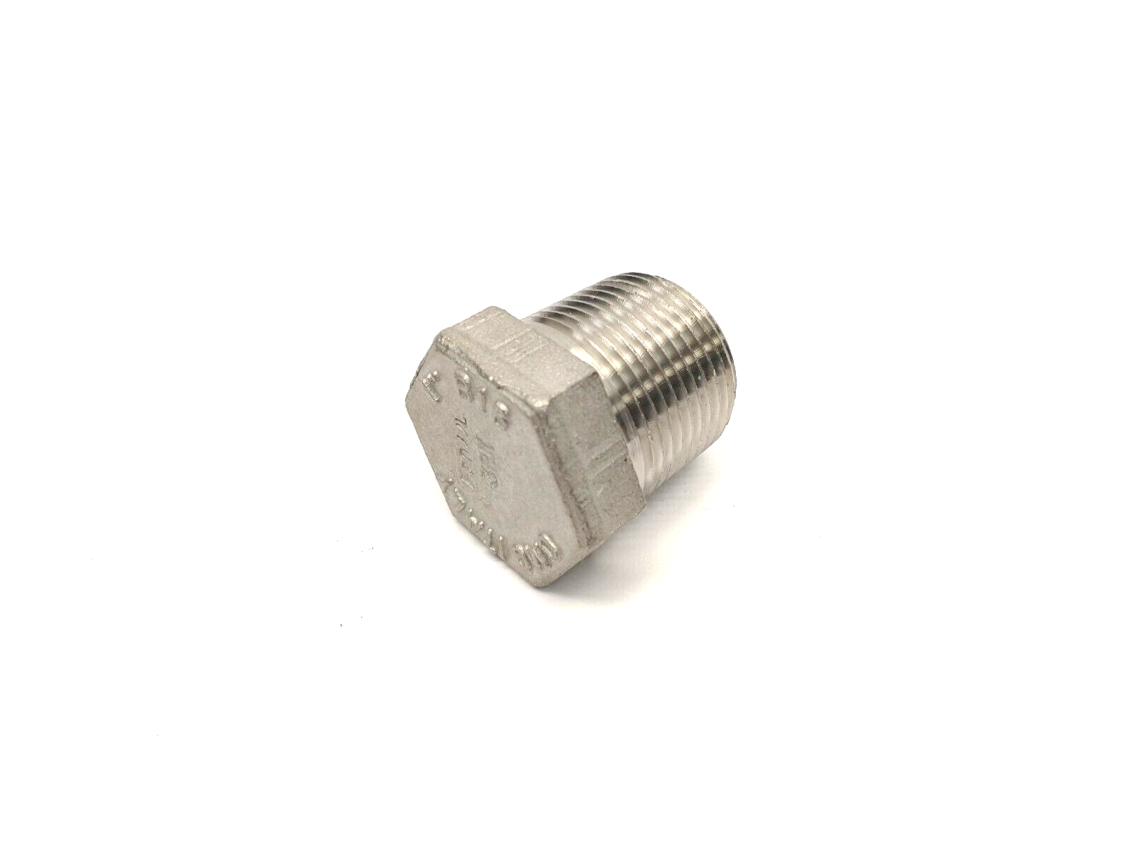 OMC 1" NPT Hex Head Plug 304SS B16 F304/L LOT OF 3 - Maverick Industrial Sales
