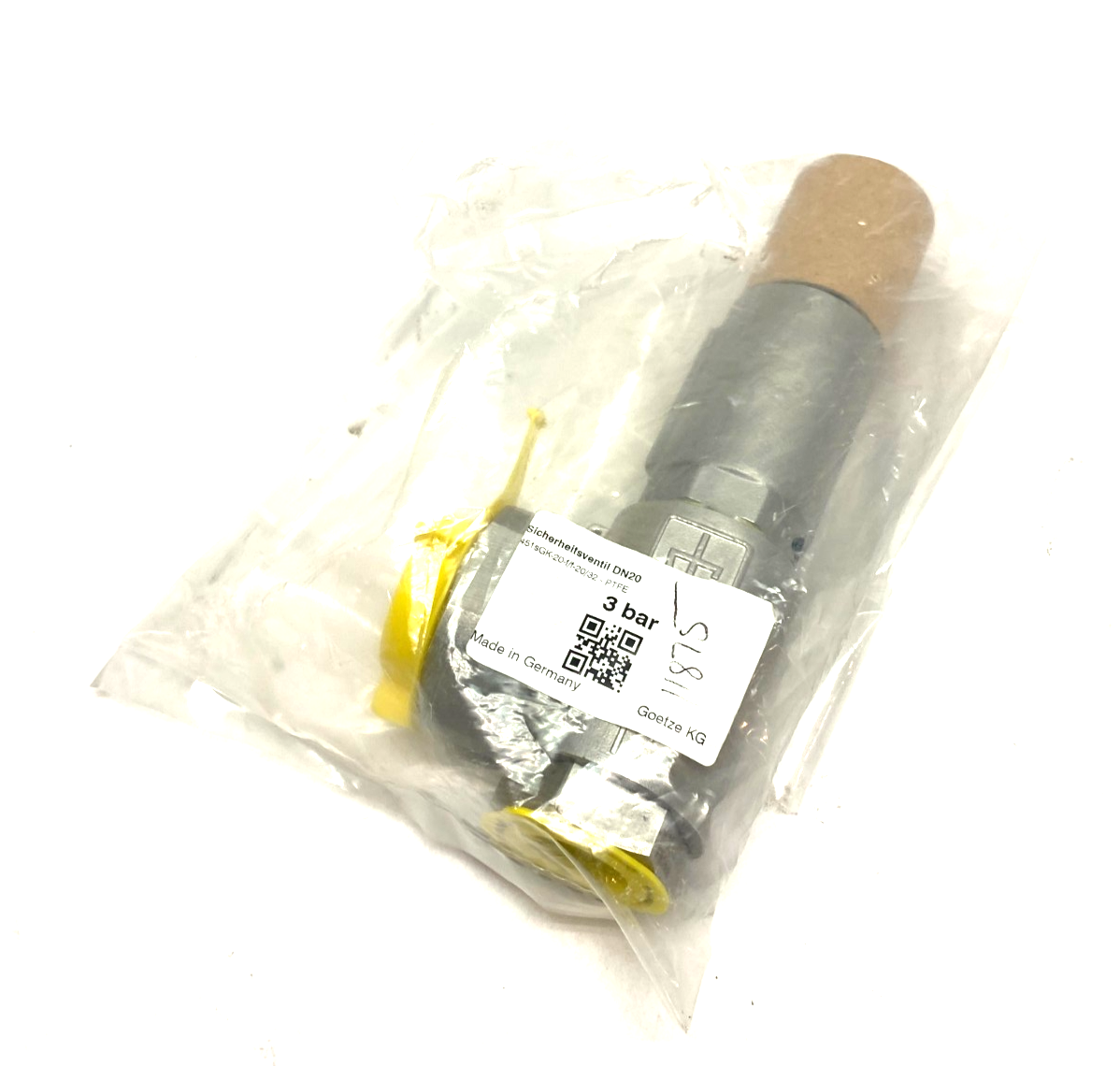 Goetze Armaturen 451sGK-20-f/f-20/32-PTFE Safety Valve 3bar DN20 - Maverick Industrial Sales