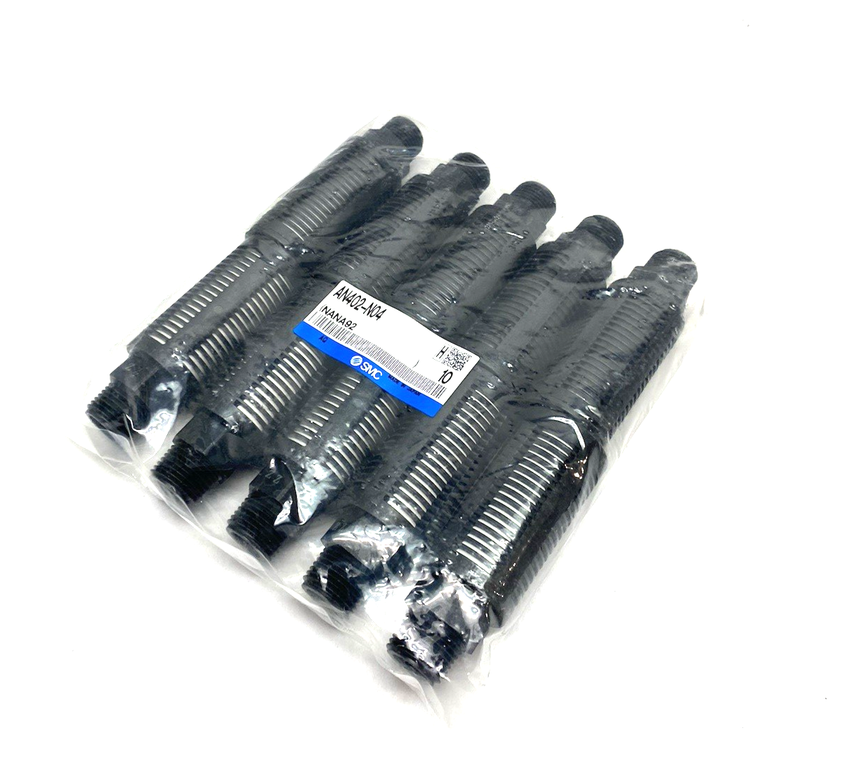 AN402-N04 | SMC Noise Reduction Pneumatic Muffler 1/2" NPT PKG OF 10 - New - Maverick Industrial Sales