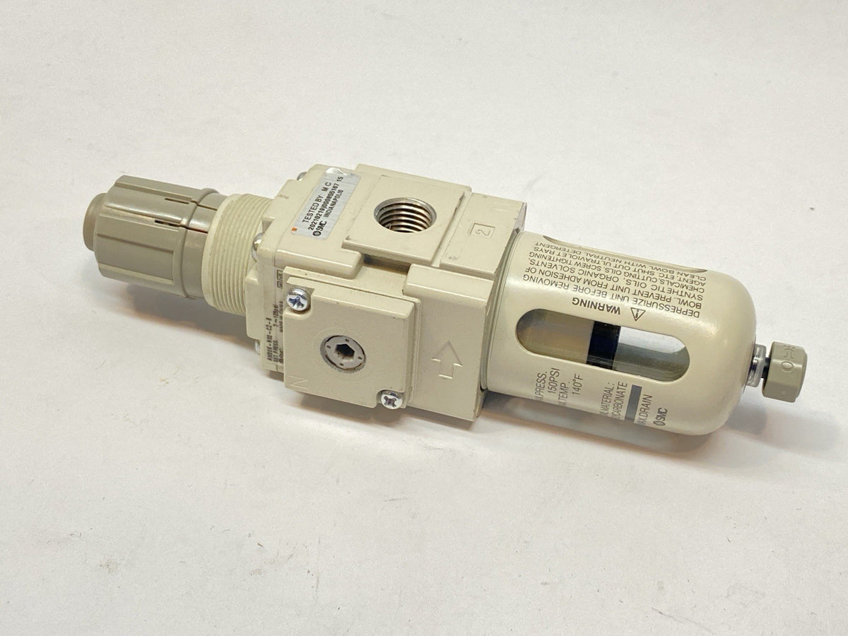 SMC AW20K-N02-CZ-B Modular Pneumatic Filter Regulator 1/4" NPT - Maverick Industrial Sales