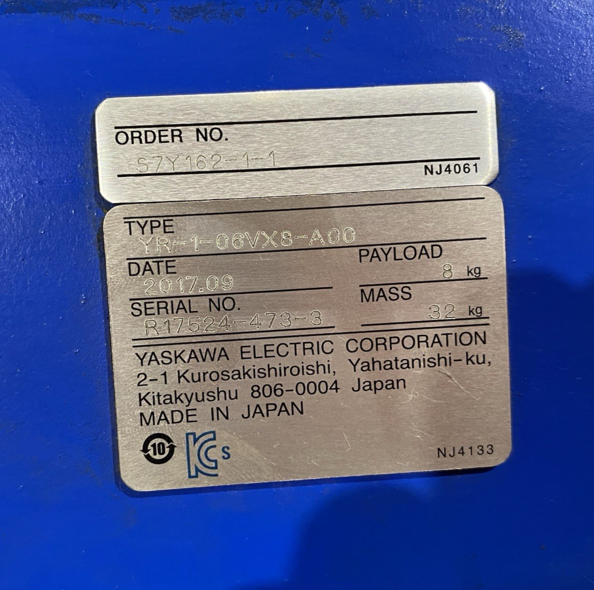 Yaskawa YR-1-06VX8-A00 Robot Arm Manipulator 6-Axis, NO CONTROLLER, ARM ONLY - Maverick Industrial Sales