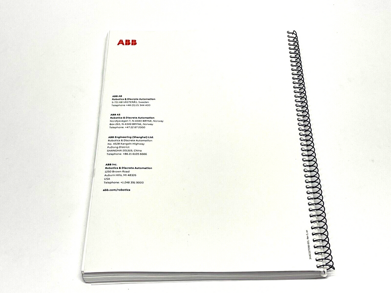 ABB 3HAC027098-001 Rev. S Emergency Safety Information Manual - Maverick Industrial Sales