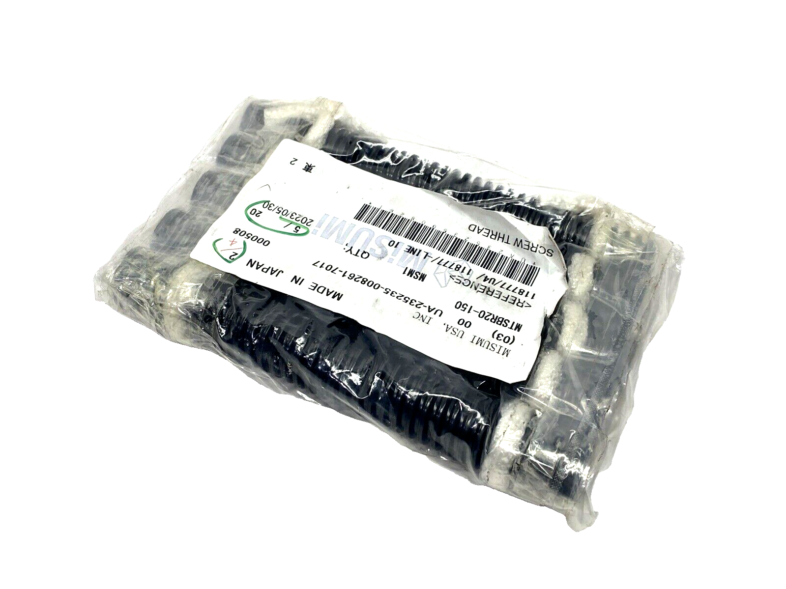 MiSUMi MTSBR20-150 Lead Screw 20mm Right Hand Thread 4mm Pitch 150mm Long 5-PACK - Maverick Industrial Sales