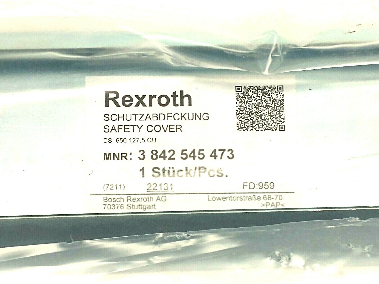 Bosch Rexroth 3842545473 Safety Cover 650 127,5 CU - Maverick Industrial Sales